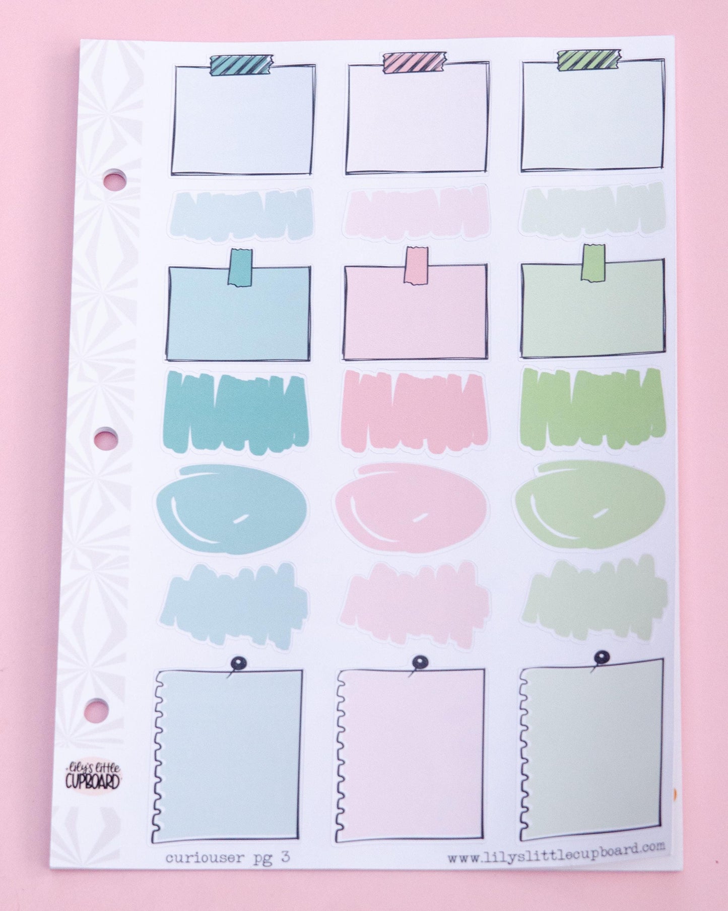Curiouser and Curiouser Vertical Weekly Sticker Kit | Back to School Weekly Planner Sticker Kit | A la Carte Mini Kits | Weekly Planner Kit