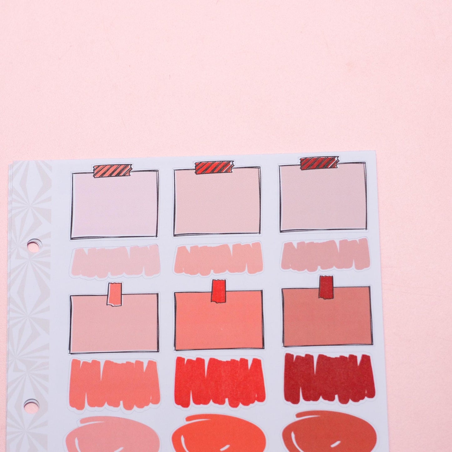 Monochrome Collection Reds | Functional Planner Stickers | Typography Scripts Planner Stickers | Weekly Planner Sticker Kit