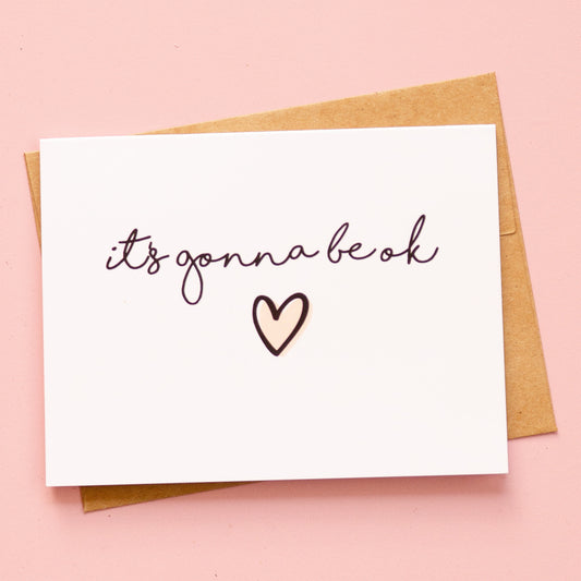 It's Gonna Be OK Card | Hang in There Card | Encouragement Card | Greeting Card | A2 Card | Printed Support Card | Friendship Card