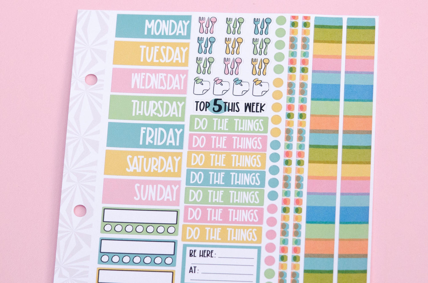 Curiouser and Curiouser Vertical Weekly Sticker Kit | Back to School Weekly Planner Sticker Kit | A la Carte Mini Kits | Weekly Planner Kit
