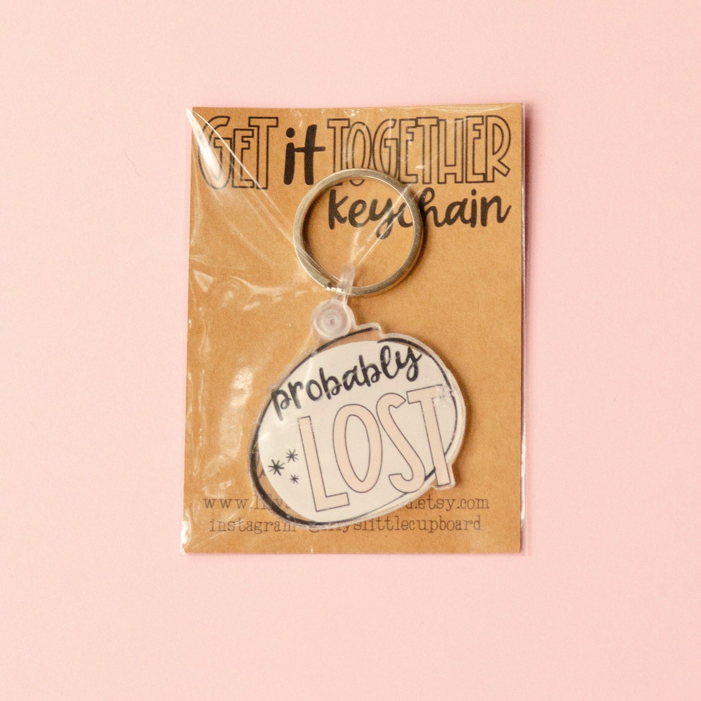 Probably Lost Keychain | Funny Key Chain Gift | New Driver Key Chain | Single Sided Acrylic Keychain | Small Gift