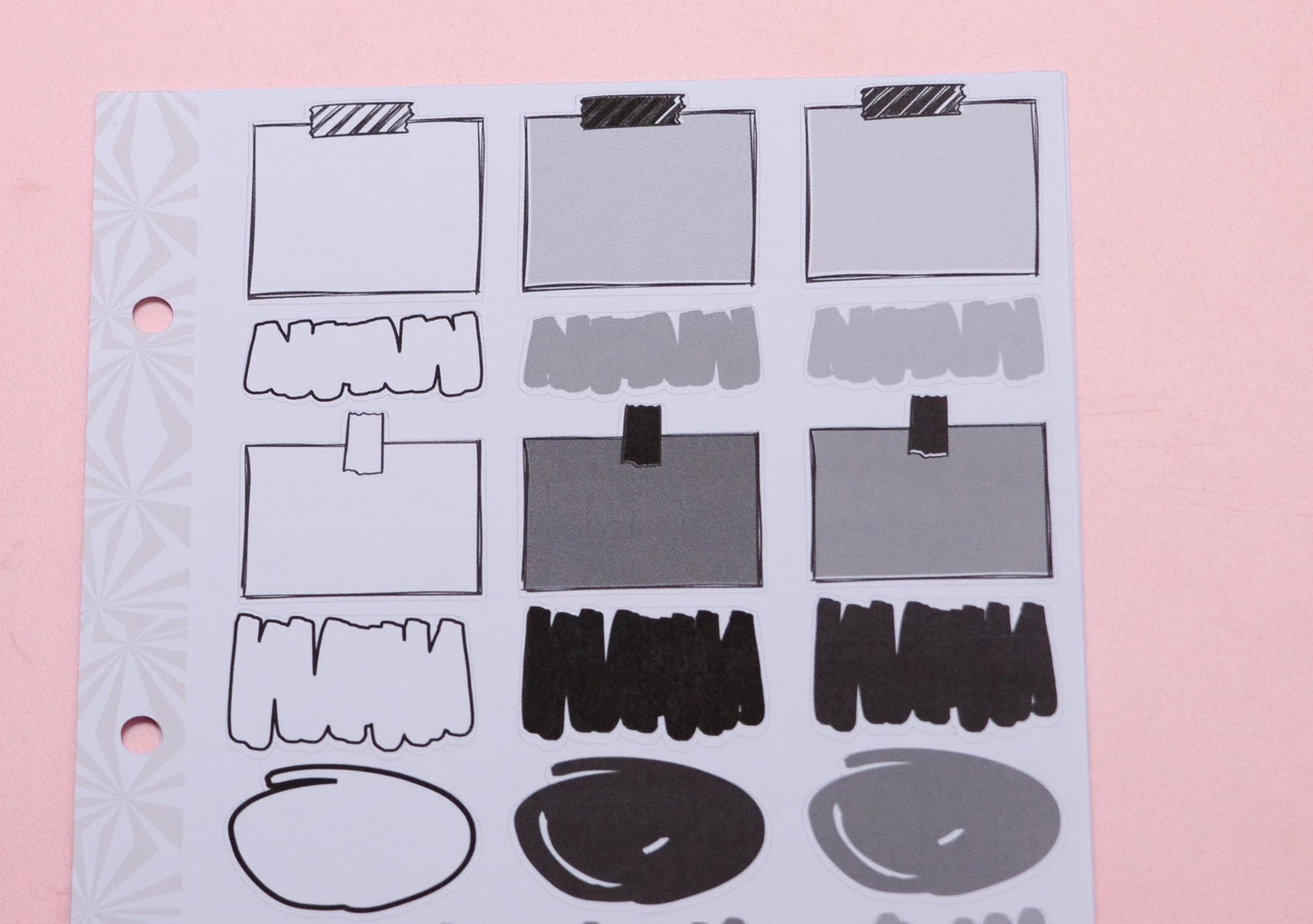 Monochrome Collection Black and White | Functional Planner Stickers | Typography Scripts Planner Stickers | Weekly Planner Sticker Kit