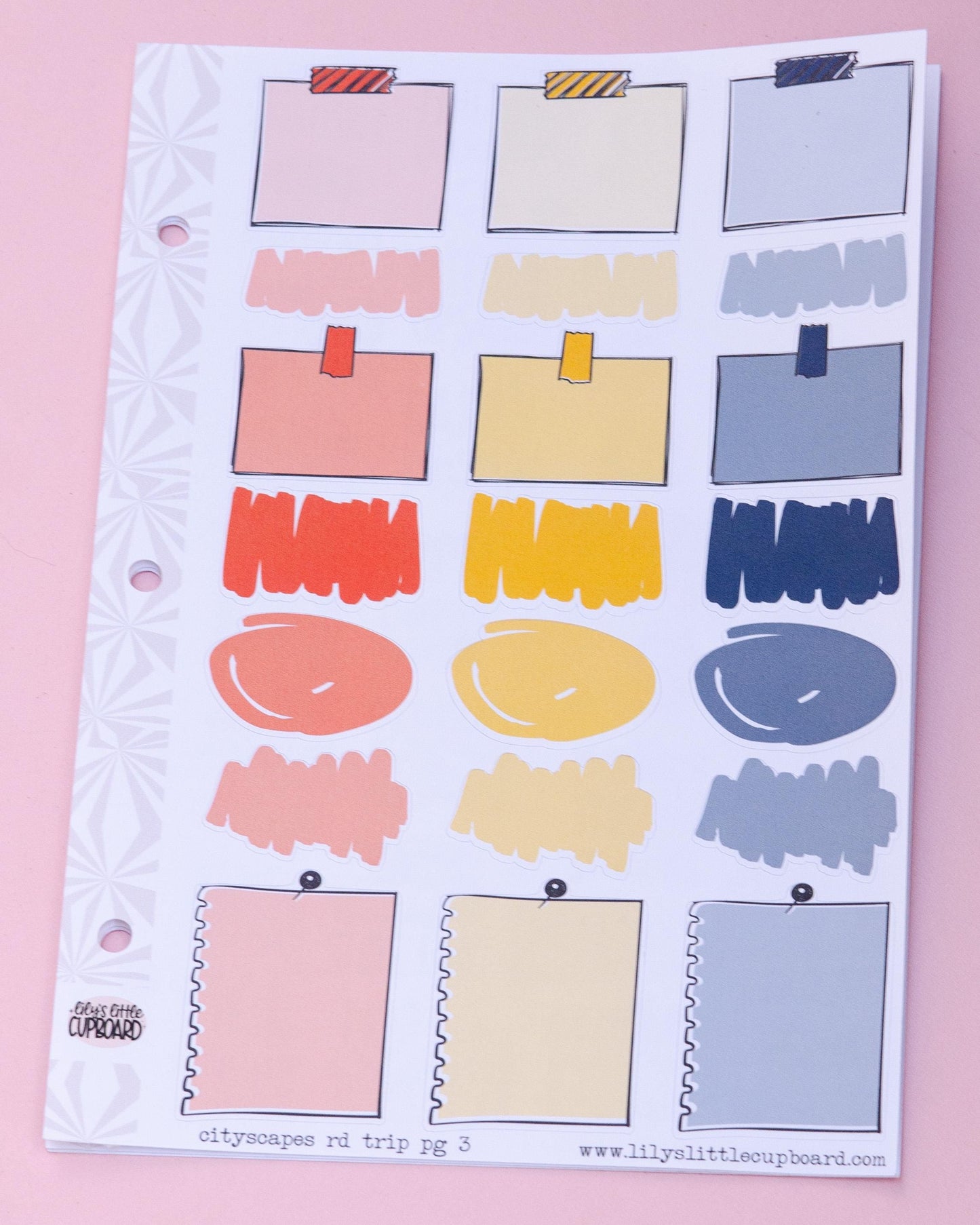 Cityscapes Road Trip Weekly Planner Kit | Weekly Sticker Kit | Travel Planner | Road Trip Planner | Vertical it | A la Carte Planner Kit