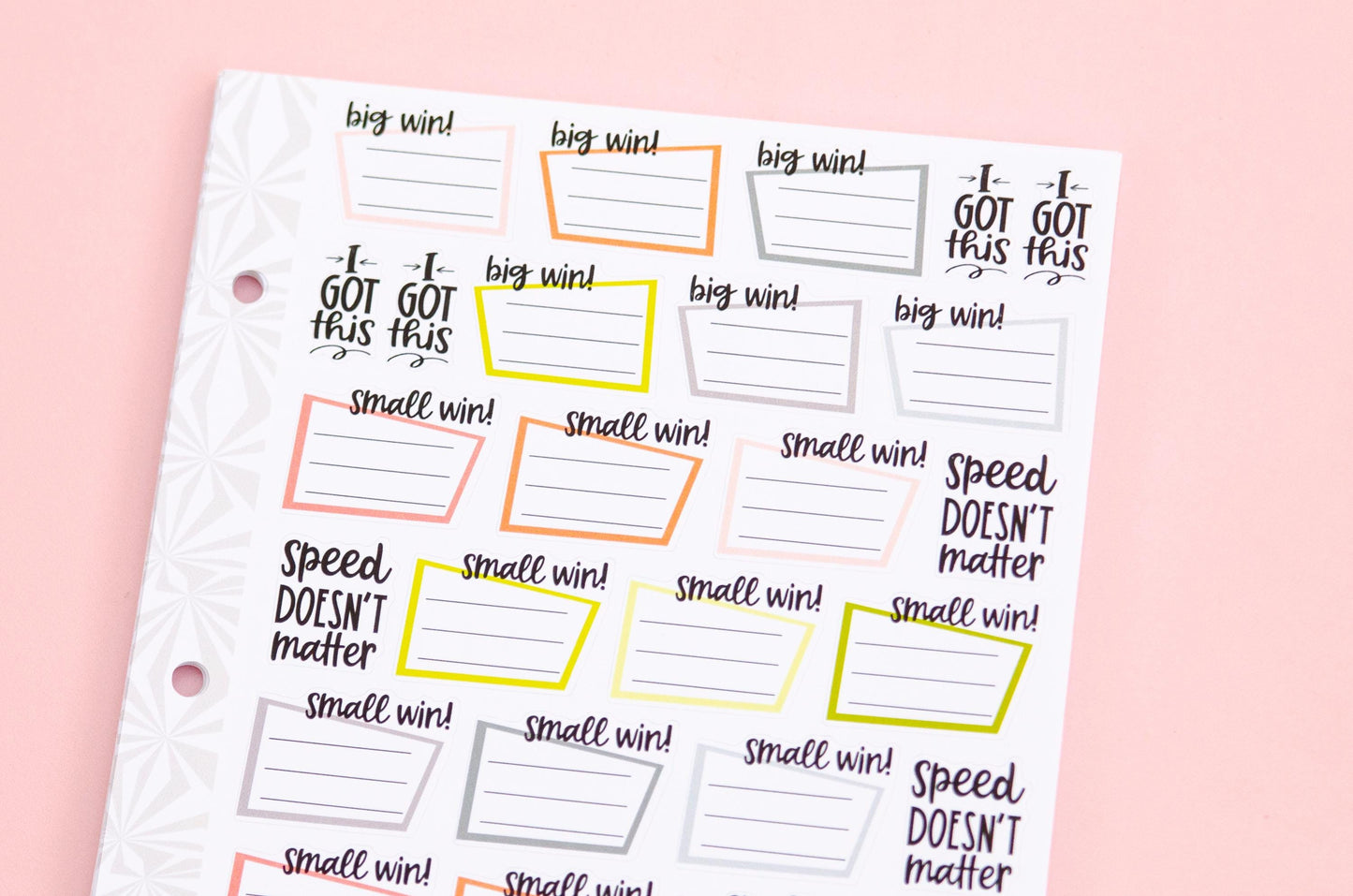 Celebrate the Wins  Goal Planning Stickers  | Goal Setting Task Script Stickers | Adulting Stickers | Functional Deco Stickers