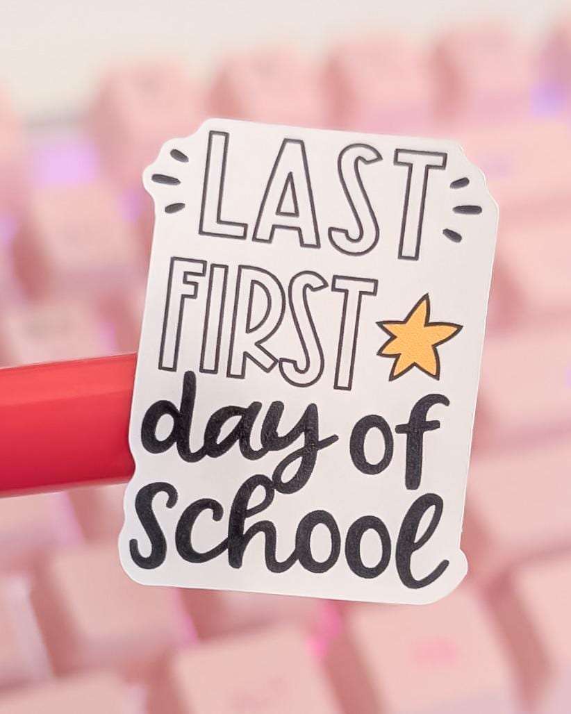 Senior Year Back to School Planner Stickers | School Planning Script Stickers | High School Sampler Sticker | Functional School Stickers