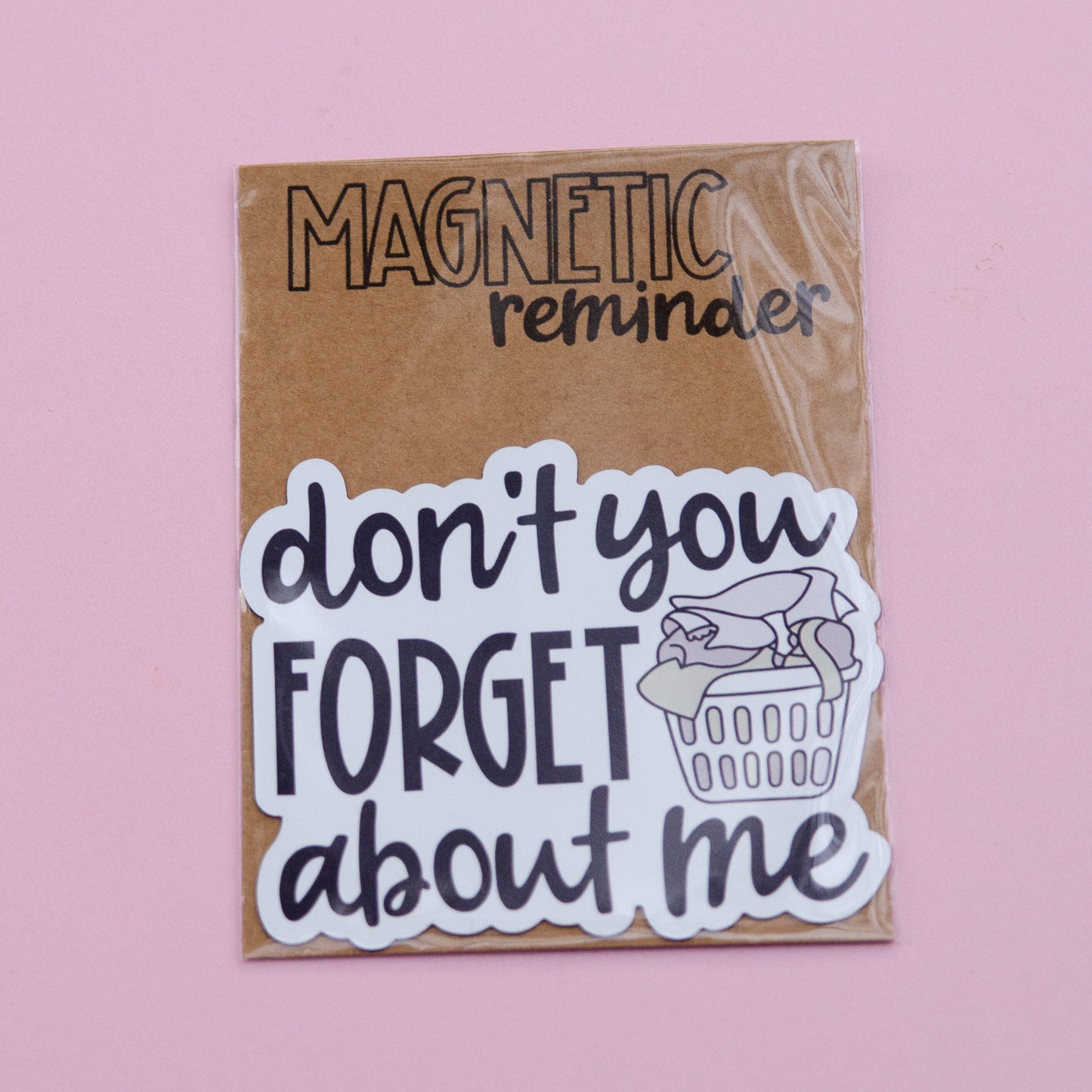 Don't You Forget About Me Laundry Magnetic Reminder | Cute Fridge Magnets | Cute Magnets I Switch Laundry Reminders | Funny Water Bottle