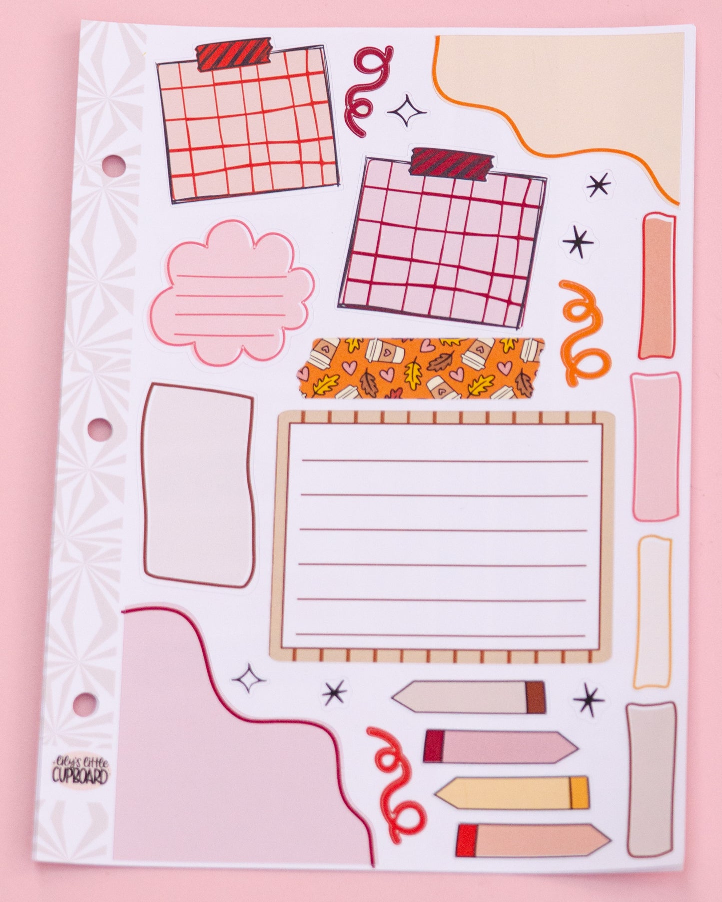 Turkey Talk Thanksgiving Journaling Sticker Kit: Jumbo Planner Stickers