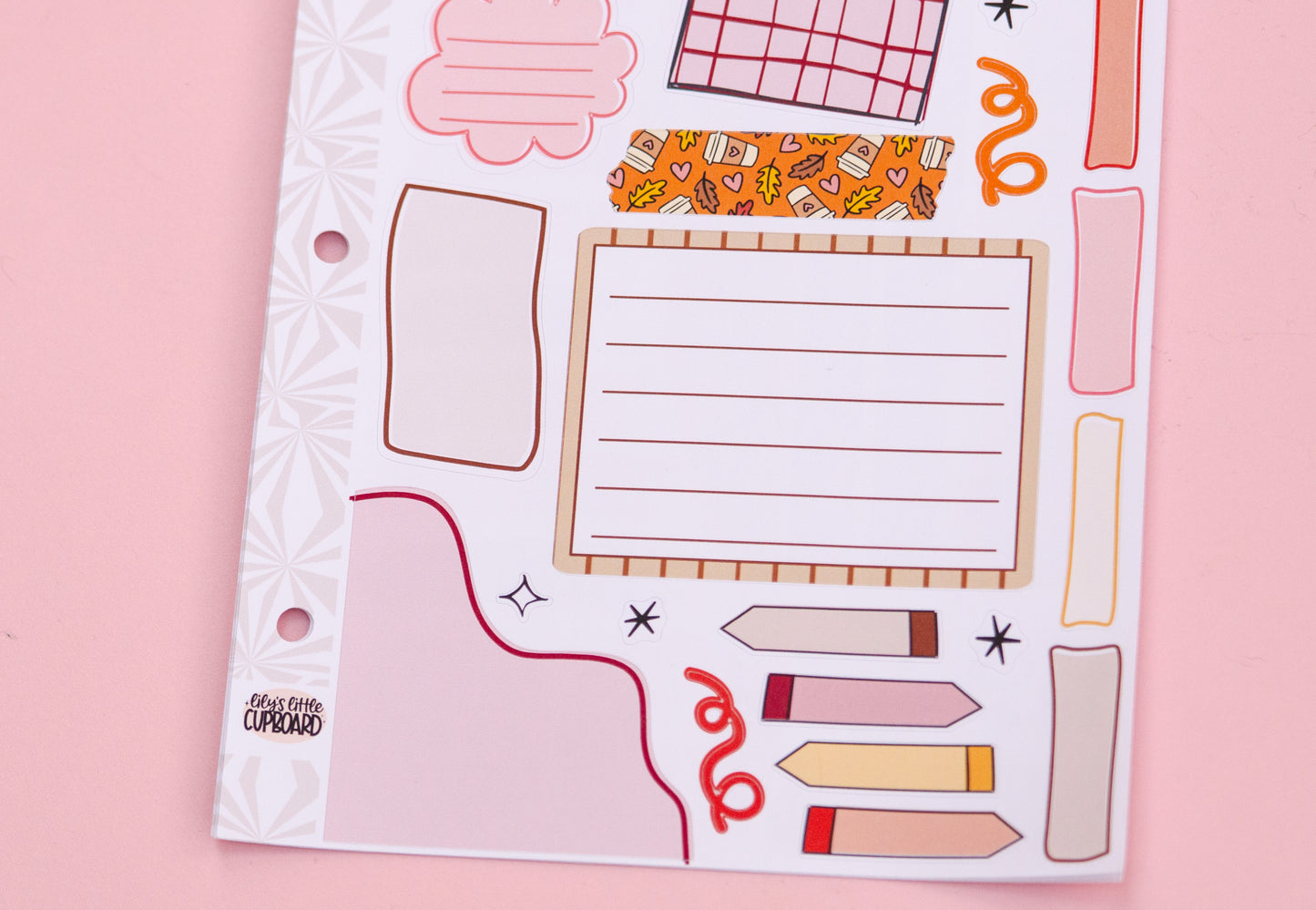 Turkey Talk Thanksgiving Journaling Sticker Kit: Jumbo Planner Stickers