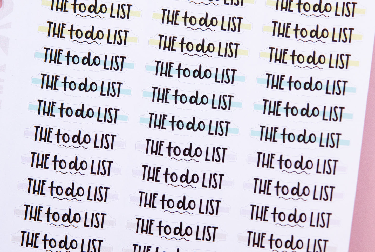 The To Do List Headers | To Do List Stickers | Planner Essentials