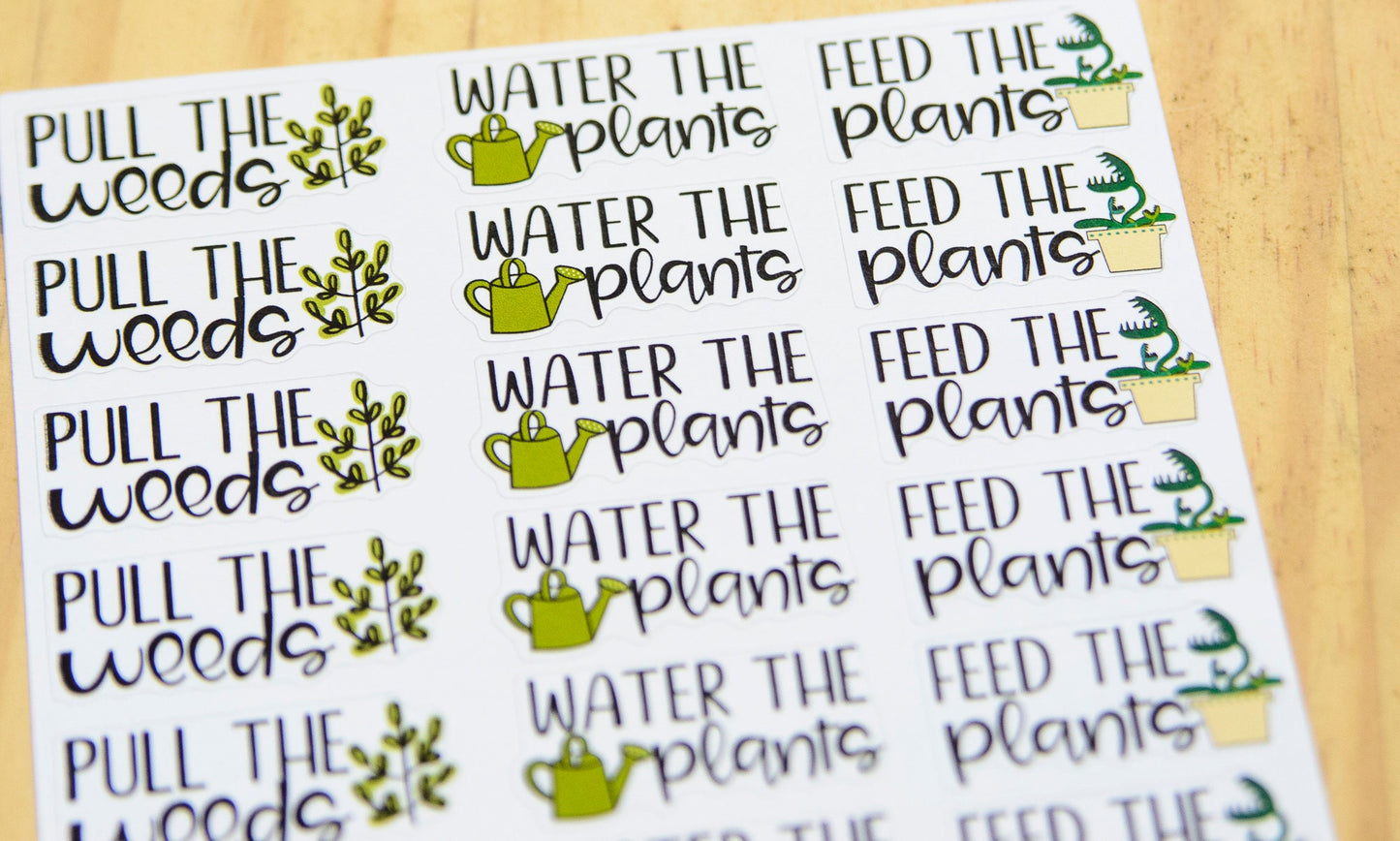Plant Care Planner Stickers | Gardening Planner Stickers | Backyard Planner Stickers | Plant Stickers | Garden Stickers (L_xyz)