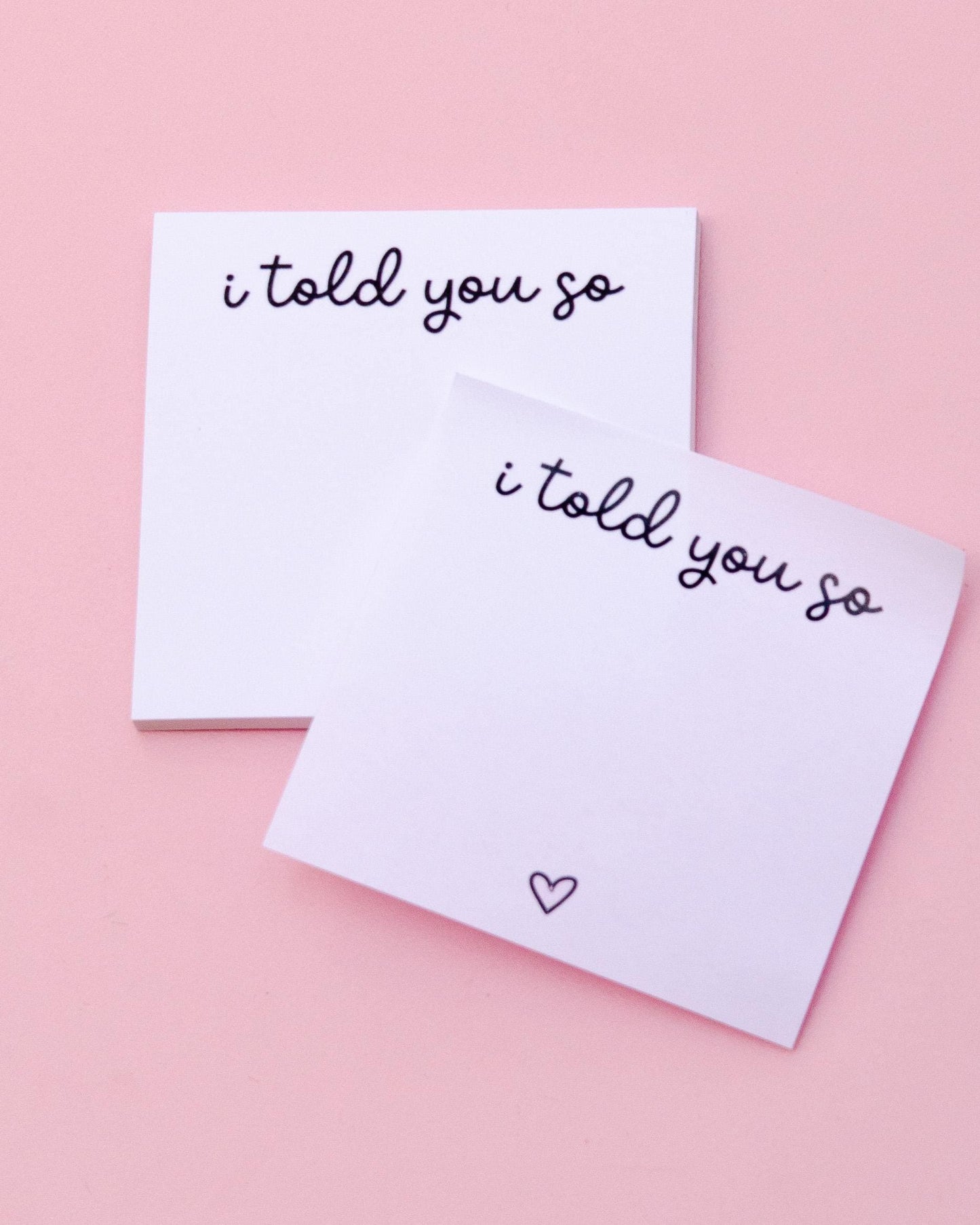 I Told You So Sticky Notes Notepad | Funny Sticky Notes | Cute Stationery | Funny Coworker Gift