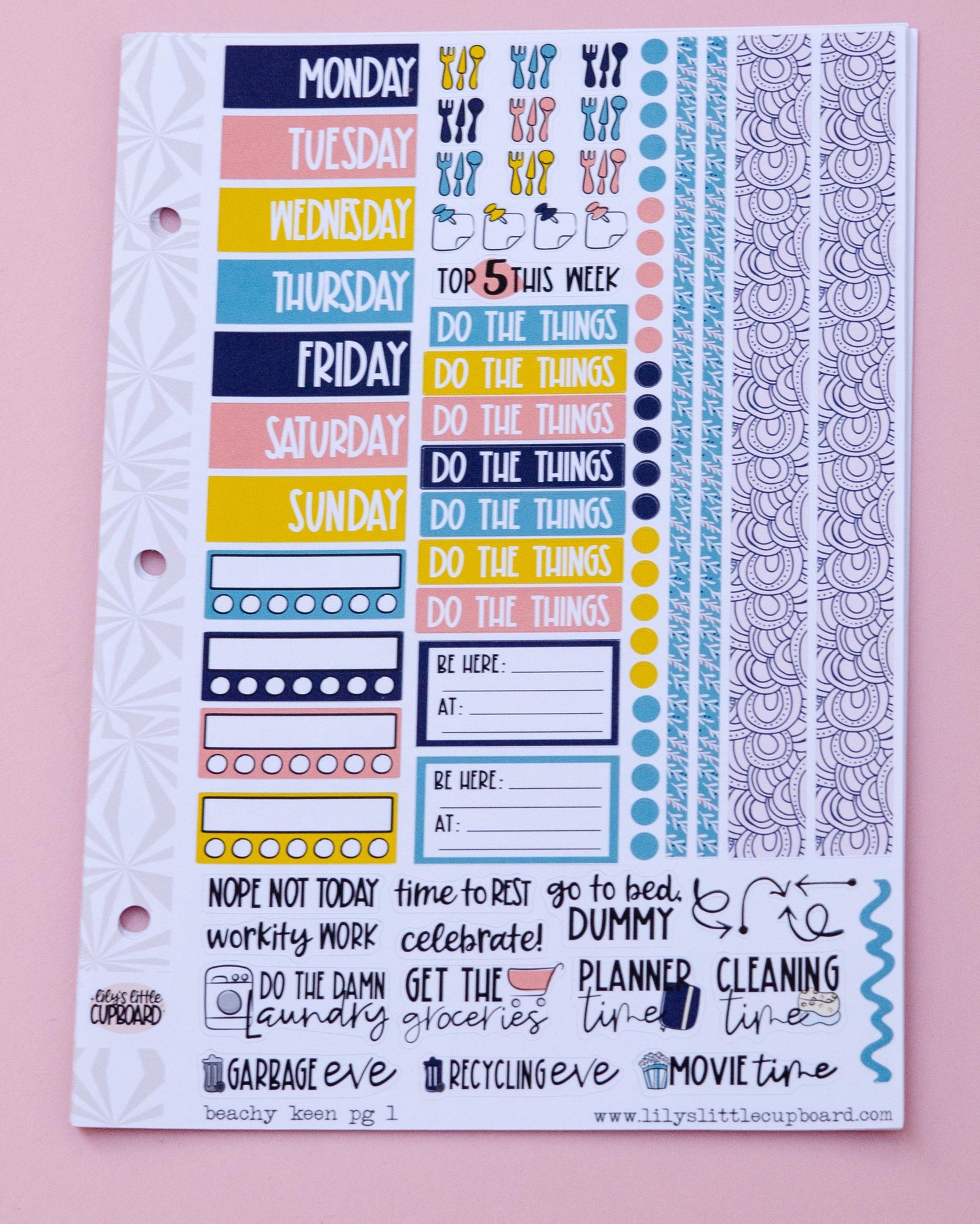 Beachy Keen | Weekly Sticker Kit | Summer Planner Kit | Beach Day Stickers | Ocean Sticker Kit A la Carte Planner Kit
