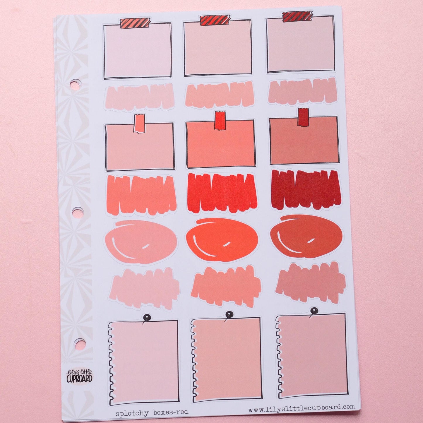 Monochrome Collection Reds | Functional Planner Stickers | Typography Scripts Planner Stickers | Weekly Planner Sticker Kit