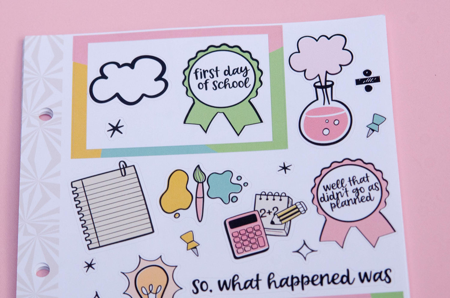 Curiouser and Curiouser Back to School Journaling Sticker Kit | Memory Keeping | Journal Stickers | Cute School Planner Kit