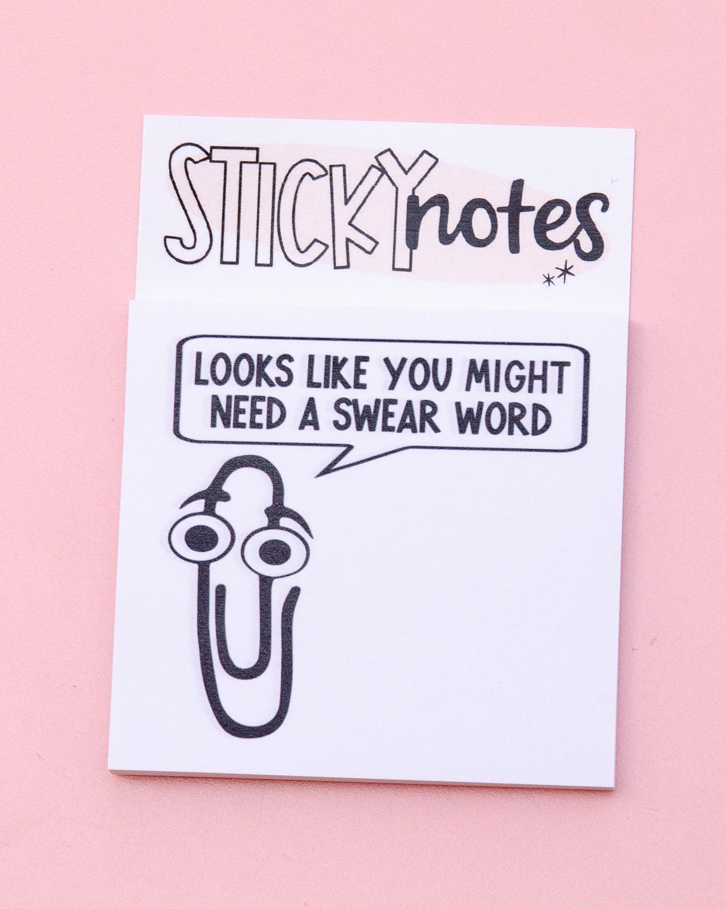 Looks Like You Need a Swear Word Sticky Notes Notepad | Funny Sticky Notes | Cute Stationery| Funny Coworker Gift