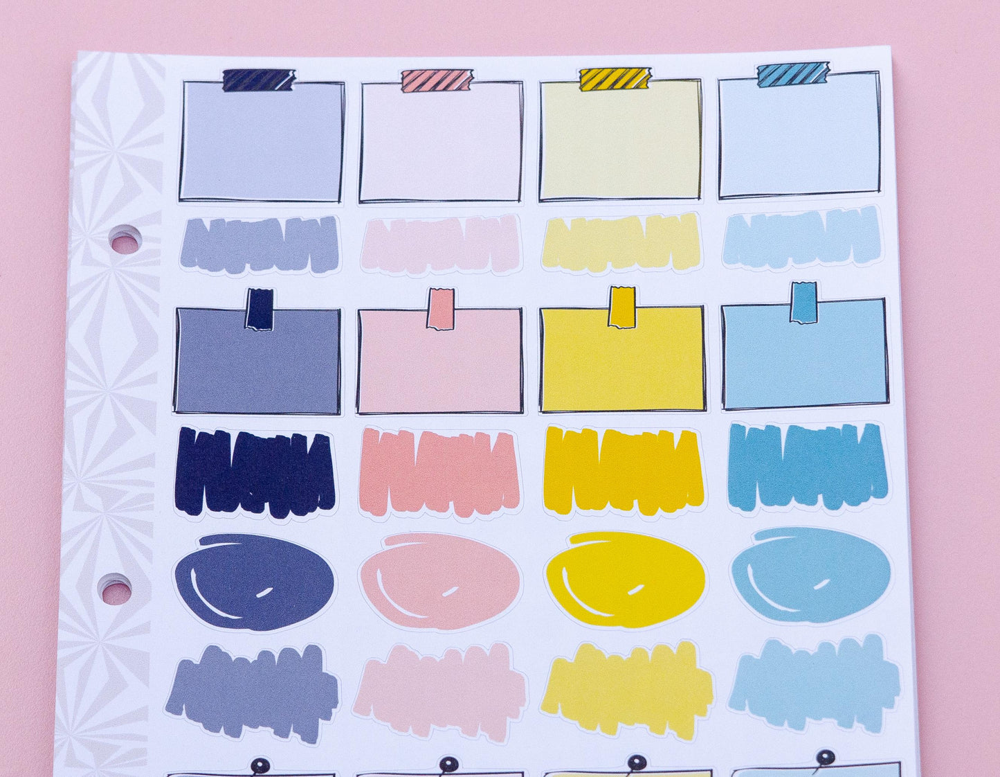 Beachy Keen Hobonichi Cousin and Other A5 Weekly Sticker Kit in | Beach Day Sticker Kit | A5 Weekly Sticker Kit | Beach Planner Cute