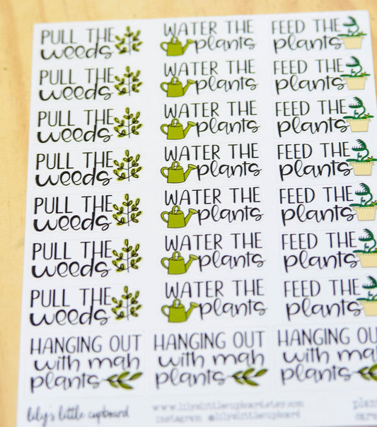 Plant Care Planner Stickers | Gardening Planner Stickers | Backyard Planner Stickers | Plant Stickers | Garden Stickers (L_xyz)