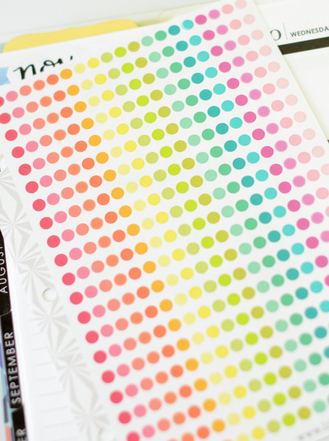 Color-Coding Dots Planner Stickers | Checklist Stickers | Functional Planner Stickers | Dots Stickers | Little Dots Planner Stickers (#107)