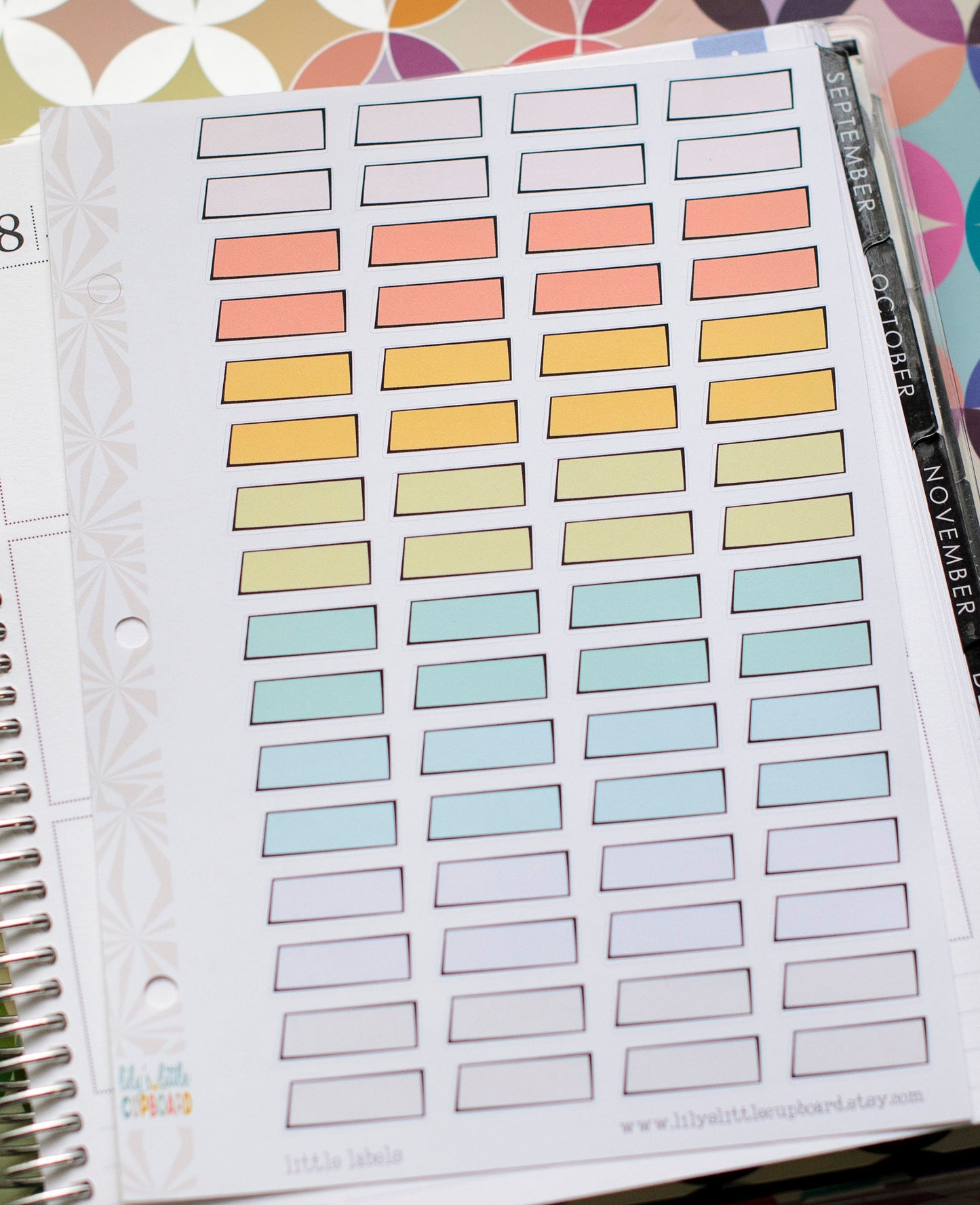 Little Label Stickers | Personal Sized Functional Stickers | B6 Functional Planner Stickers (A126)