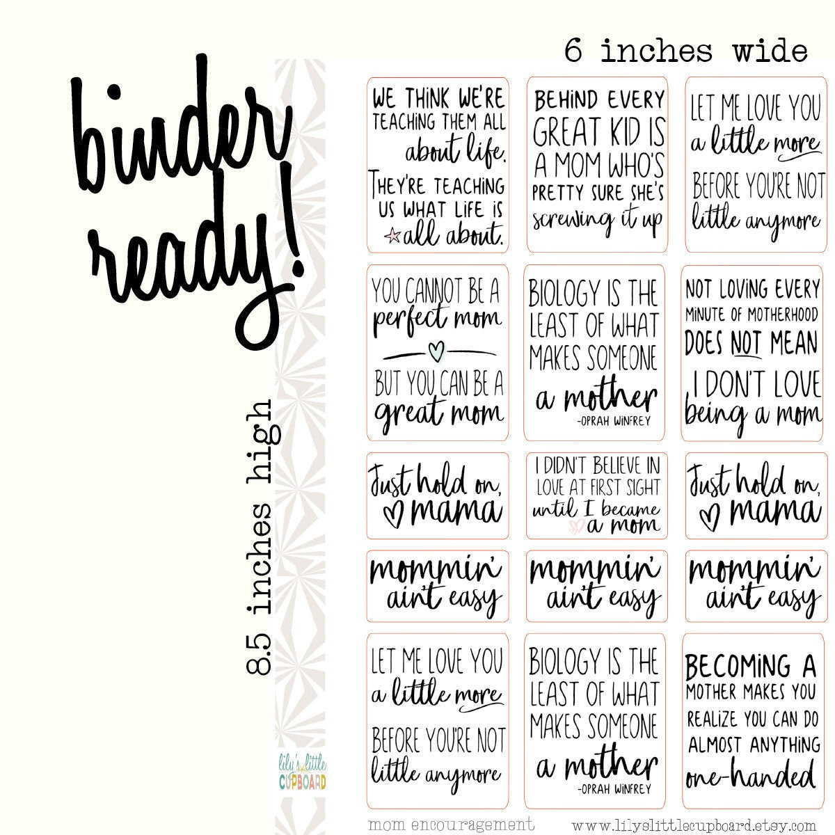 Mama Encouragement Planner Stickers | Mom Life Stickers Part 3 | Real Life Motherhood Stickers (#093)