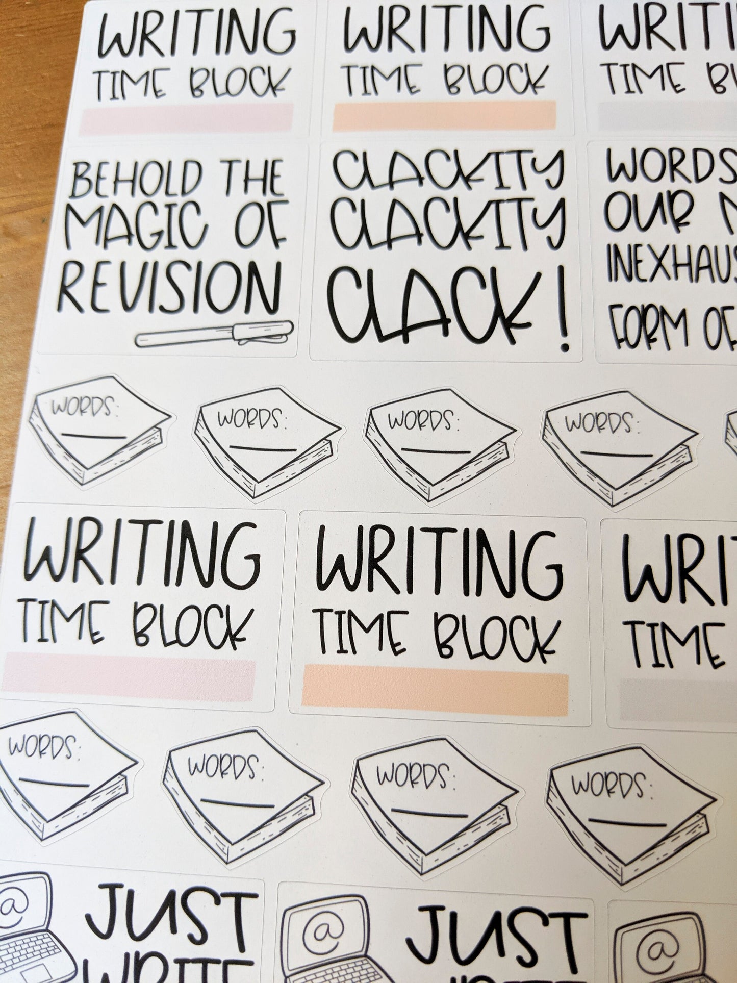 Writing Planner Stickers | Writers Stickers| Work Stickers | Work Planner Stickers | Word Count Planner Stickers  | Quote Stickers (L_12)