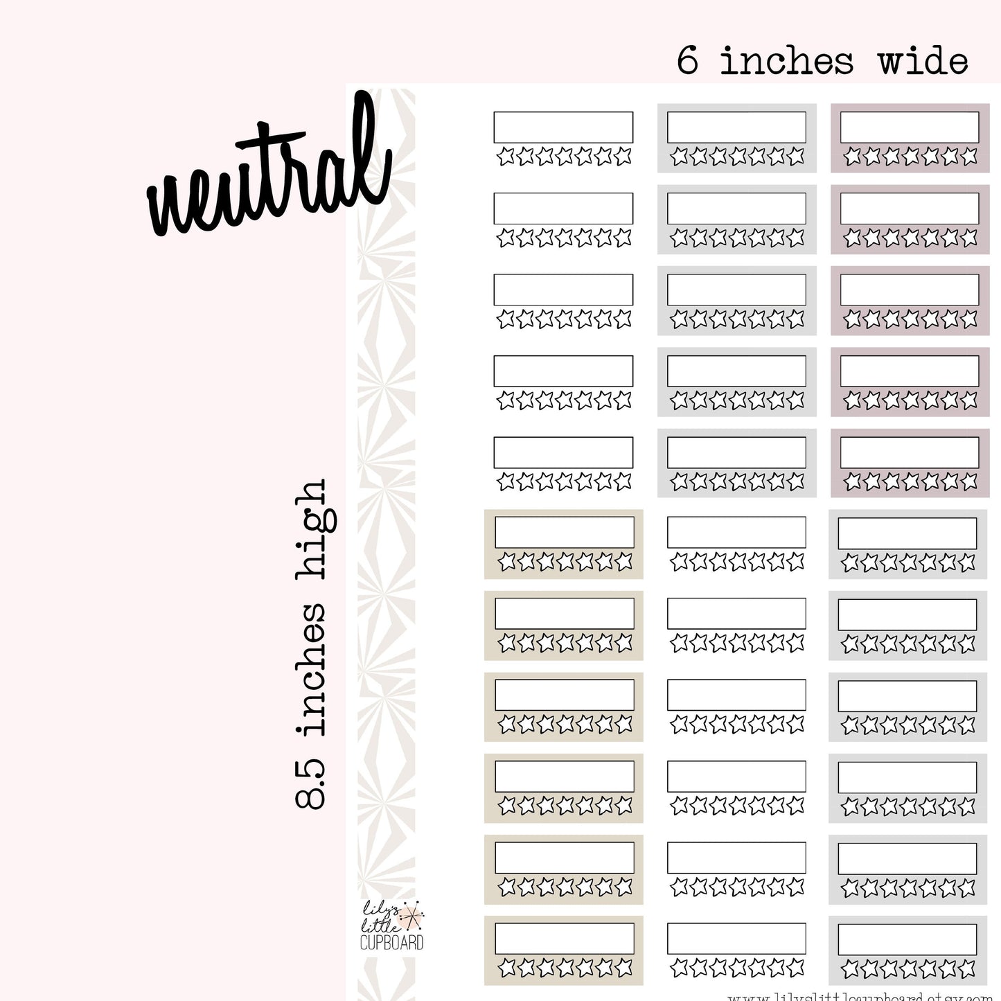 Stack That Sidebar Collection | Habit Tracker | Tracker Stickers | Habit Stickers | Sidebar Stickers | Planner Stickers