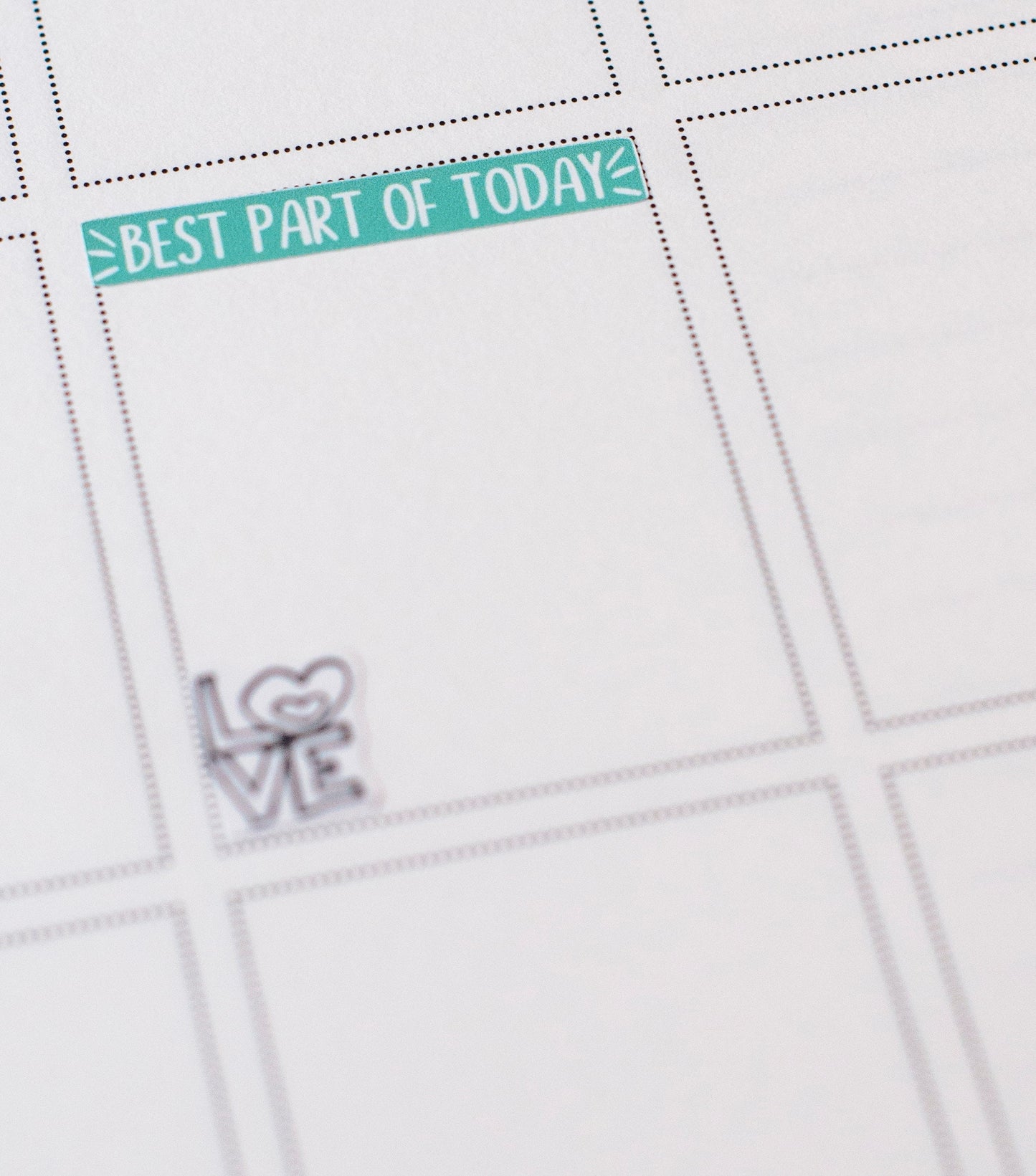 Best Part of The Day Label Stickers | Header Stickers | Memory Planning Stickers | Lily's Little Lites Planner Stickers (L027) )