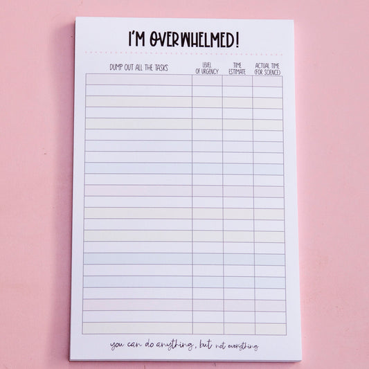 Overwhelmed To Do List  | Prioritized To Do List | Task List To Do List Deskpad