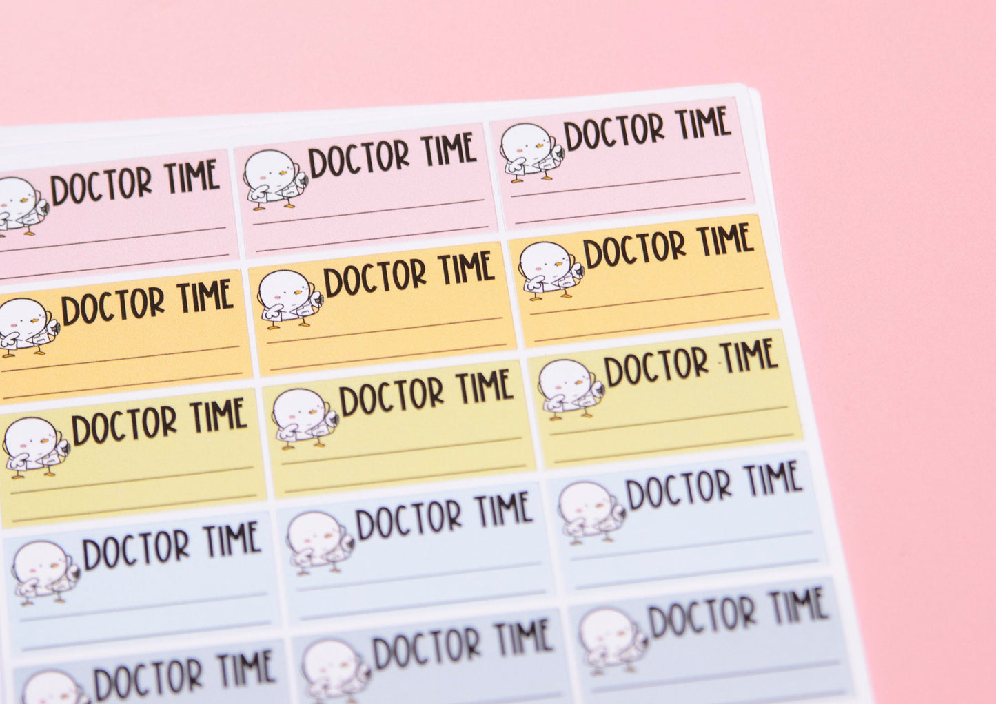 Doctor Appointment Planner Stickers  | Ducky Stickers | Appointment Planner Stickers | Stickers | Lites Stickers  (L_7)