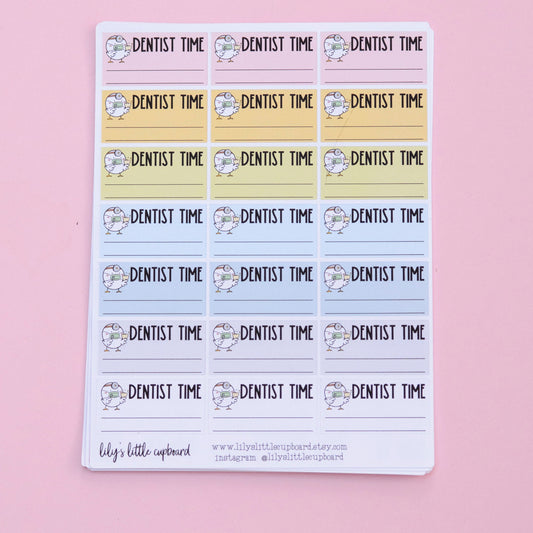 Dentist Appointment Planner Stickers  | Ducky Stickers | Appointment Planner Stickers | Stickers | Lites Stickers  (L_7)