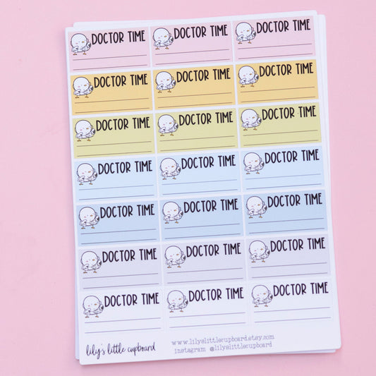 Doctor Appointment Planner Stickers  | Ducky Stickers | Appointment Planner Stickers | Stickers | Lites Stickers  (L_7)