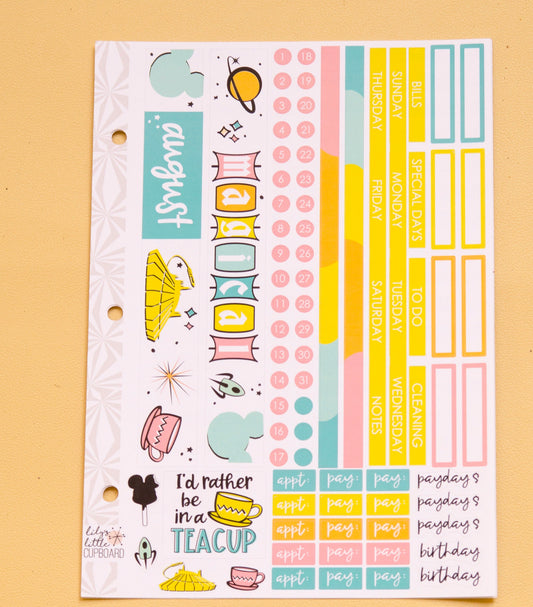 Simple Monthly Kit in Magical | Choose Your Month Sticker Kit | Monthly Spread Planner Kits | Monthly Planner Sticker Kits