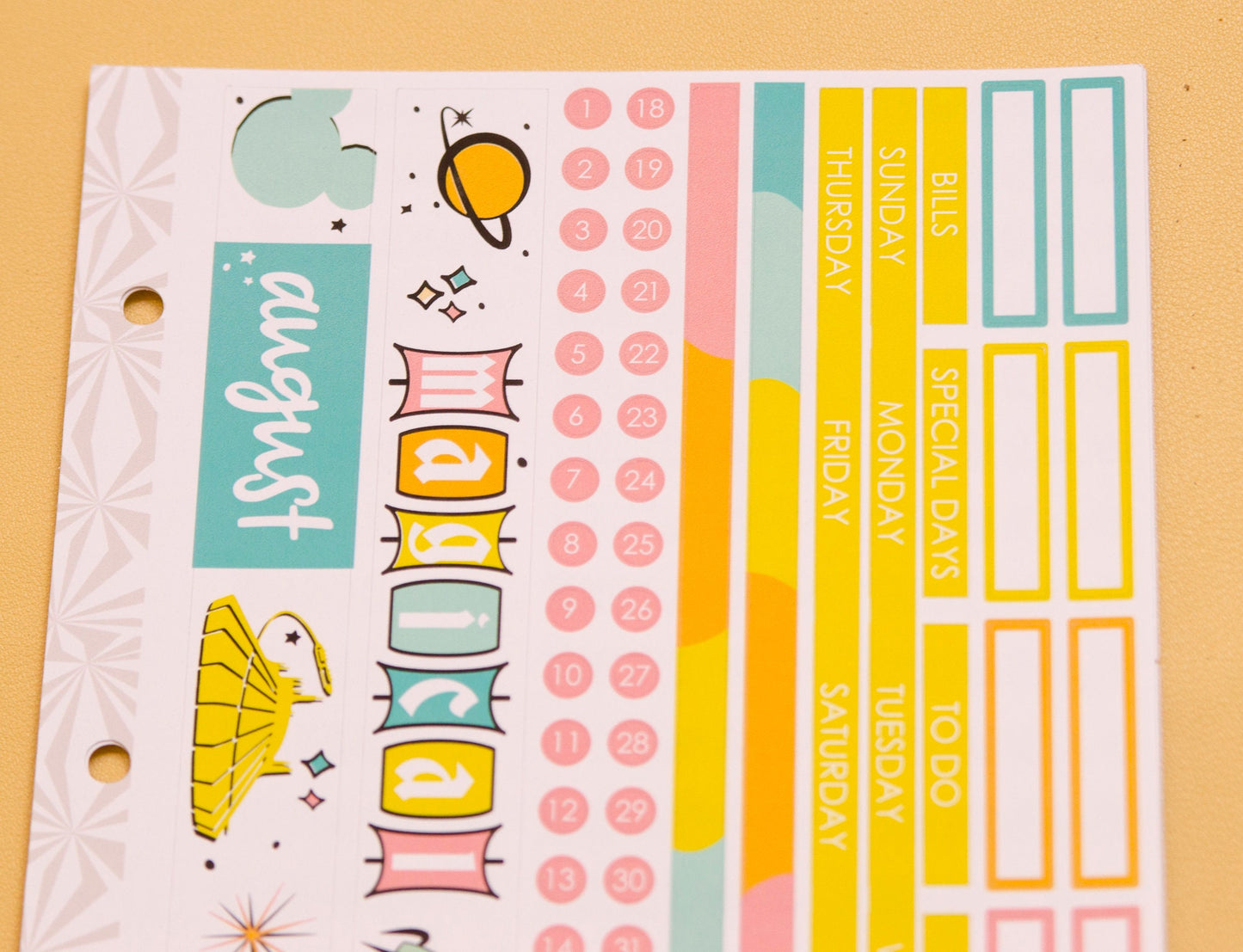 Simple Monthly Kit in Magical | Choose Your Month Sticker Kit | Monthly Spread Planner Kits | Monthly Planner Sticker Kits