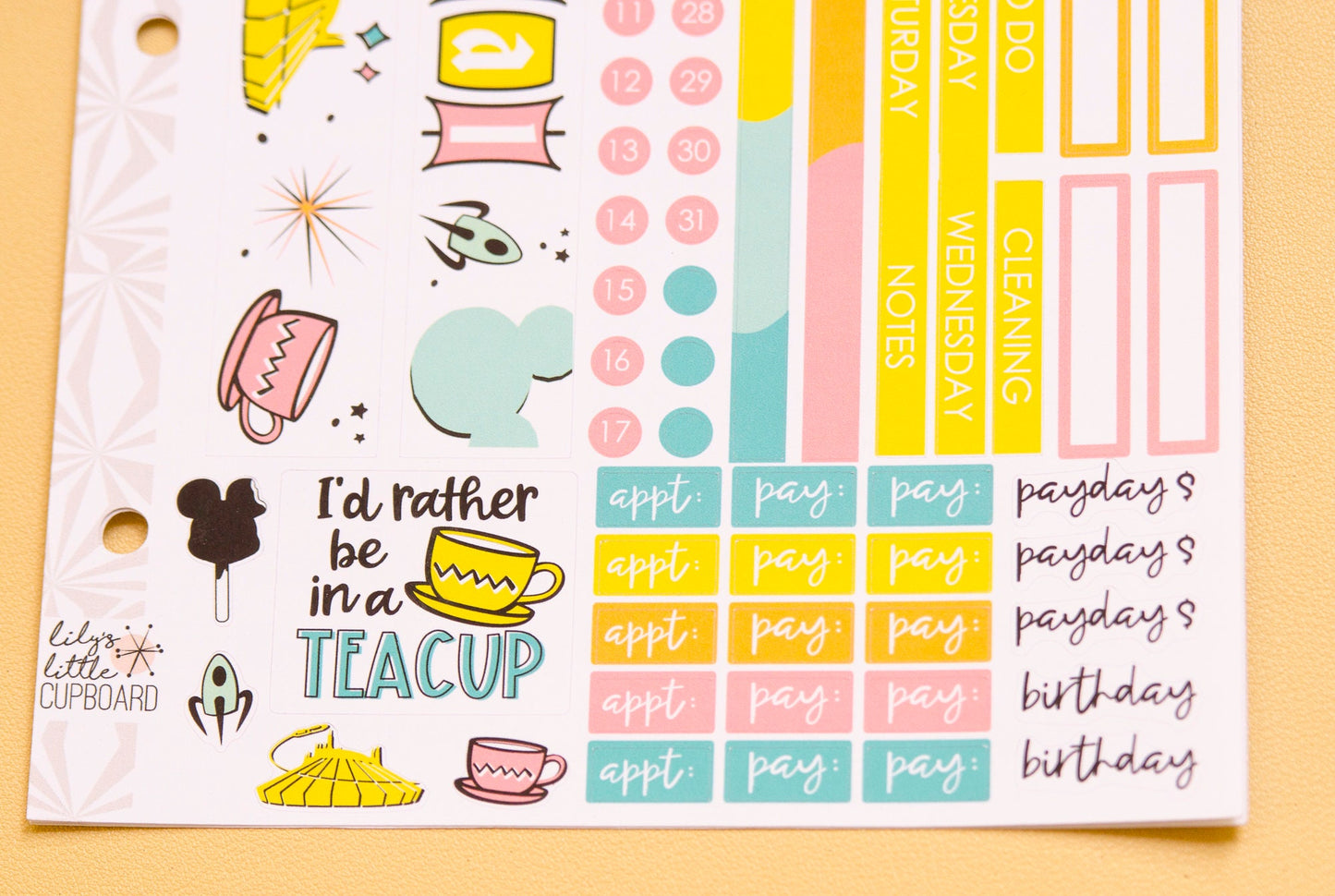 Simple Monthly Kit in Magical | Choose Your Month Sticker Kit | Monthly Spread Planner Kits | Monthly Planner Sticker Kits