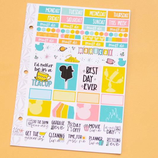 Hobonichi Cousin Weekly Sticker Kit in Magical Plans | A5 Weekly Planner Sticker Kit | One-Page  | Weekly Planner Kit