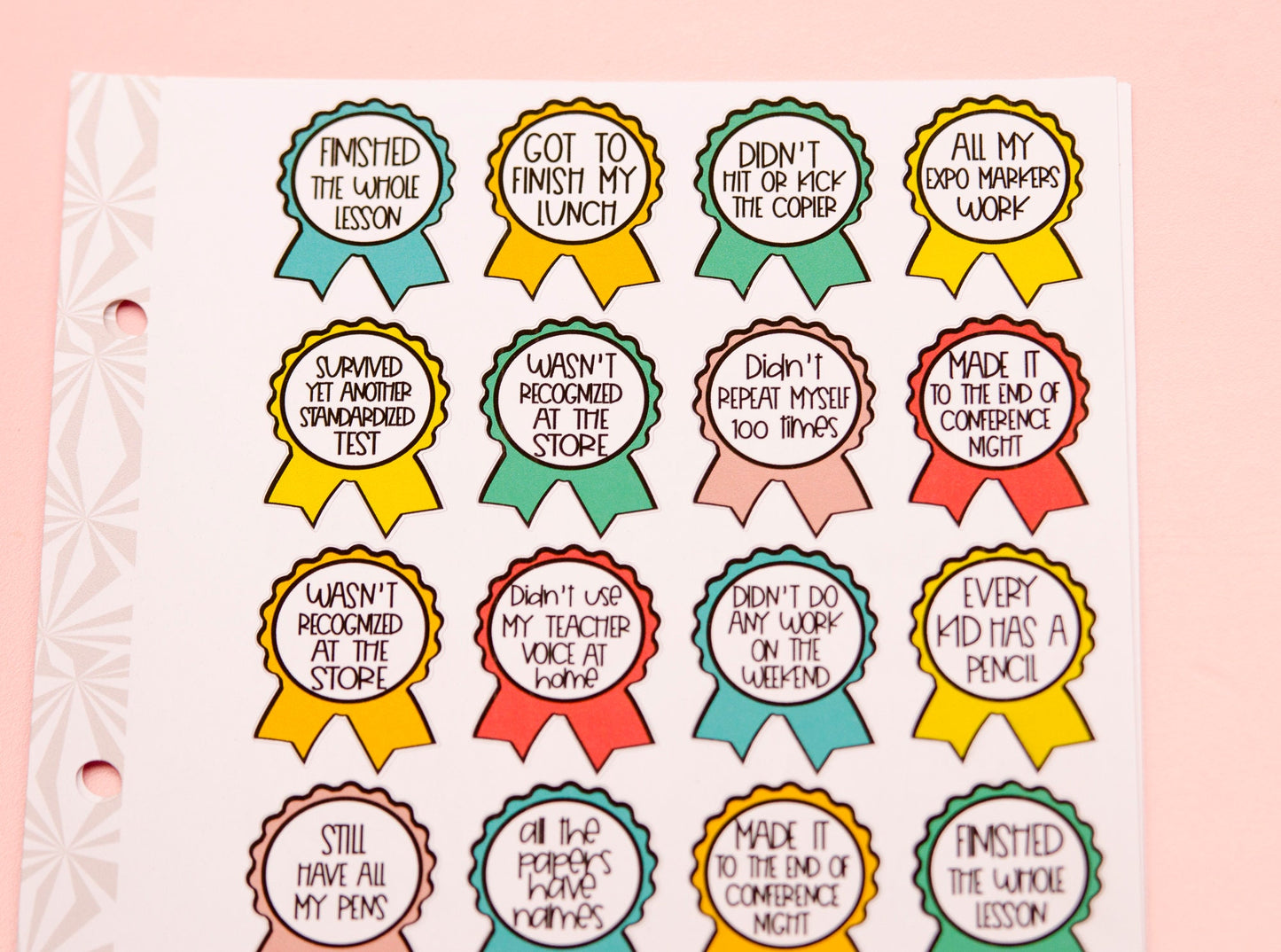 Teacher Award Stickers | Stickers for Educators | Snarky School Planner Stickers | Teacher Appreciation Stickers | Funny School Stickers