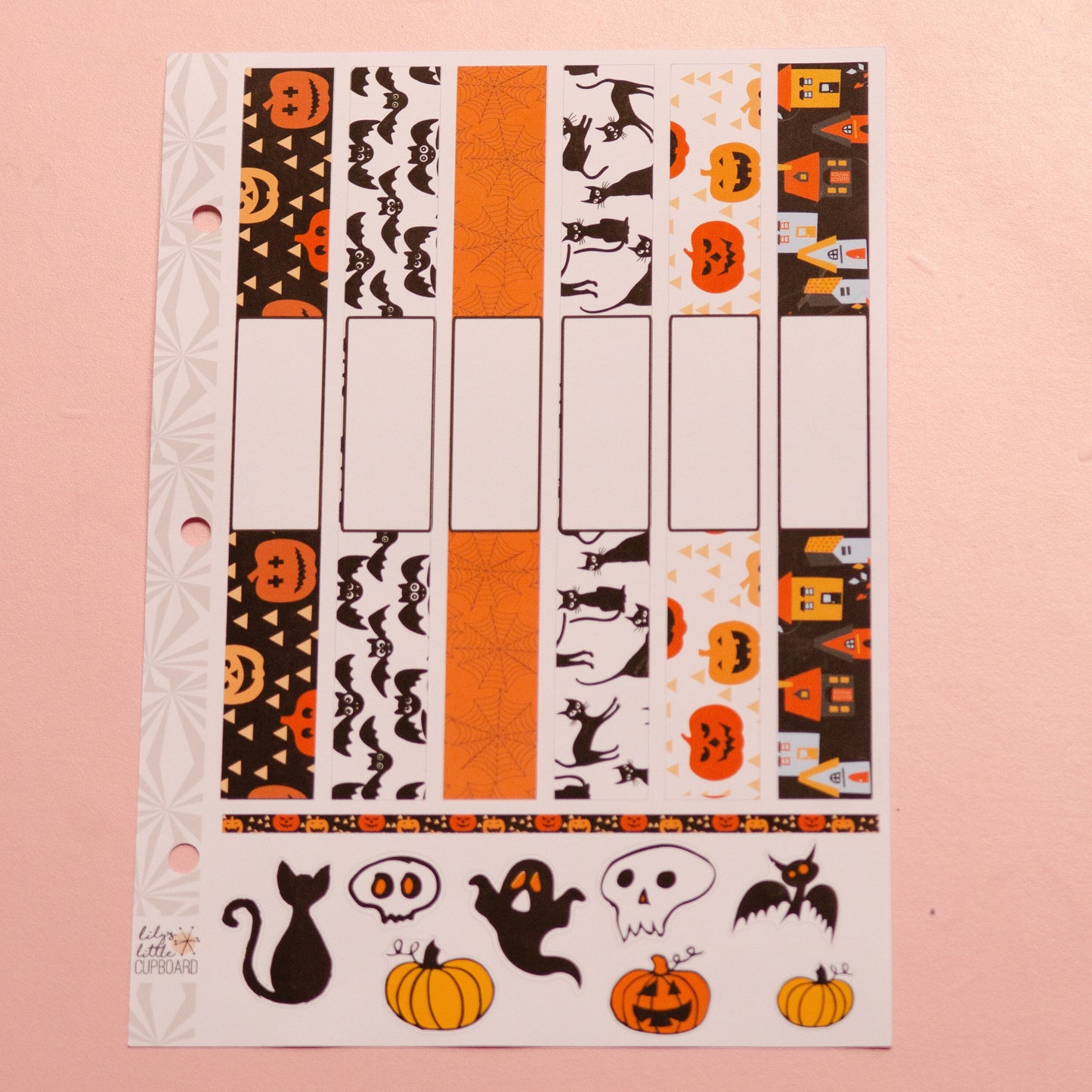 Halloween Listmaking Sticker Kit | Halloween Notes Pages Kits | Halloween Planner  Organizer | Planner Reference Pages