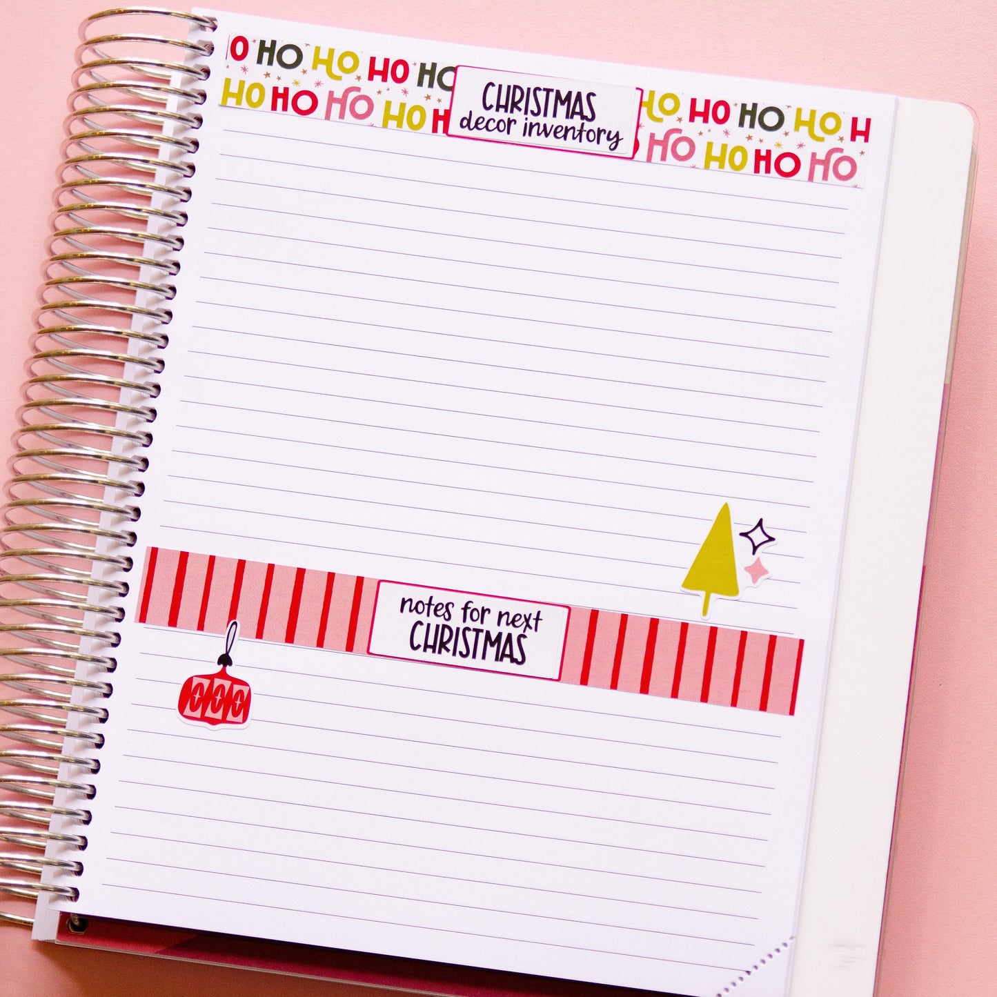 Christmas Listmaking Sticker Kit | Christmas Notes Pages Kits | Christmas Planner Organizer | Planner Reference Pages