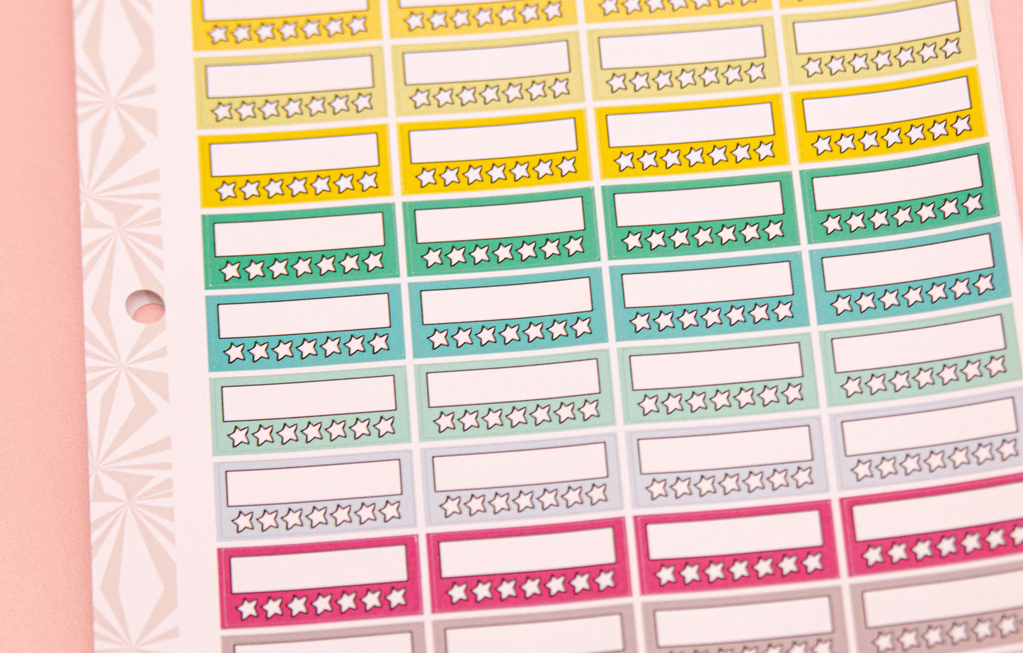 Stack That Sidebar Collection - For Smaller Planners | Hobonichi Cousin Sidebar Stickers | Habit Tracker Stickers | A5 Functional Stickers