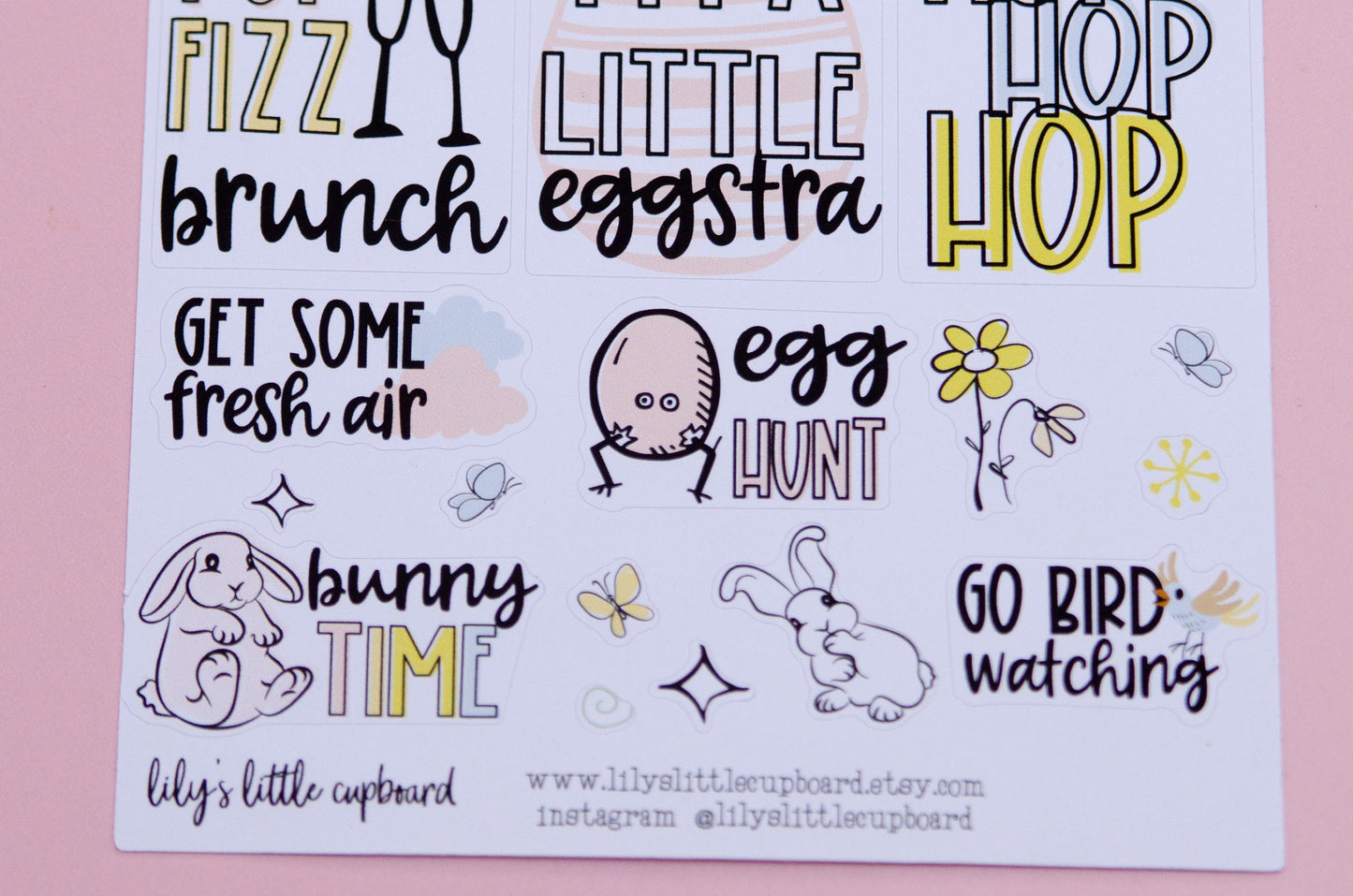 Eggstra Boxes Planner Stickers | Spring Bucket List Planner Stickers  | Easter Bunny Planner Stickers |  Spring Deco Planner Stickers