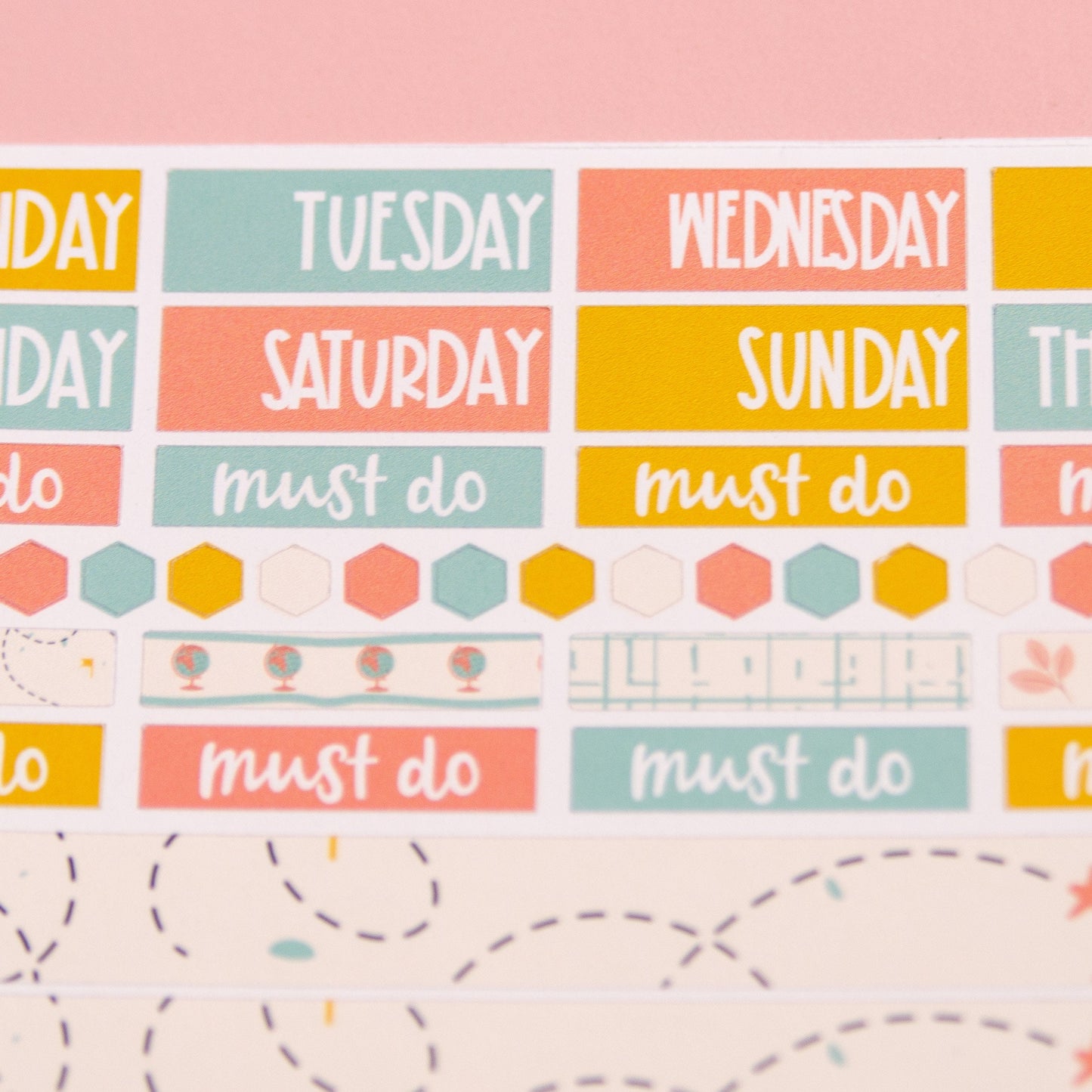Hobonichi Cousin Weekly Sticker Kit in Travel Time | Summer Vacation Sticker Kit | A5 Weekly Planner Sticker Kit | Mini Planner Kit