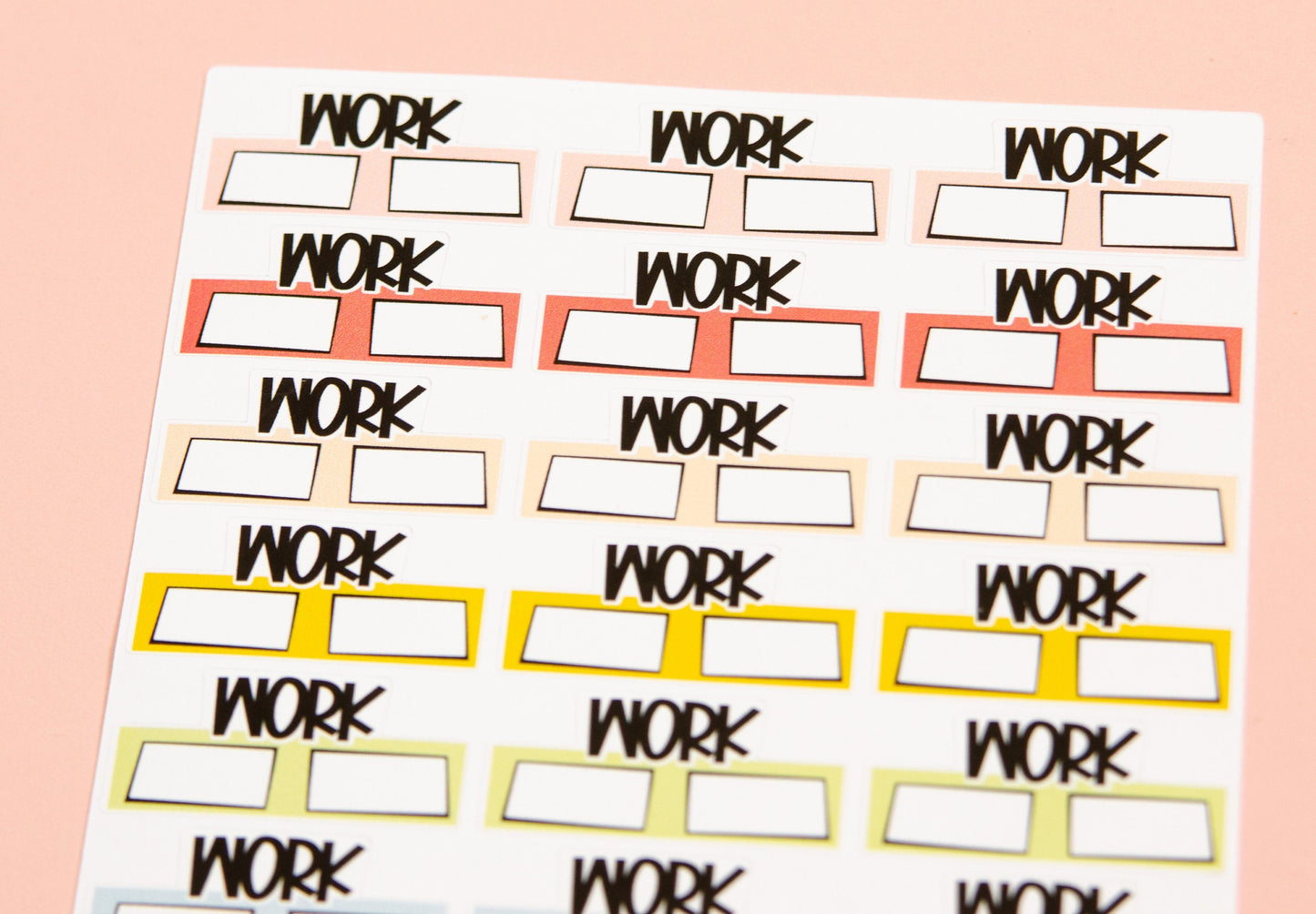 Work Hours Planner Stickers  | Functional Work Planner Stickers |  Office Life Planner Stickers | Cute Work Stickers L_J
