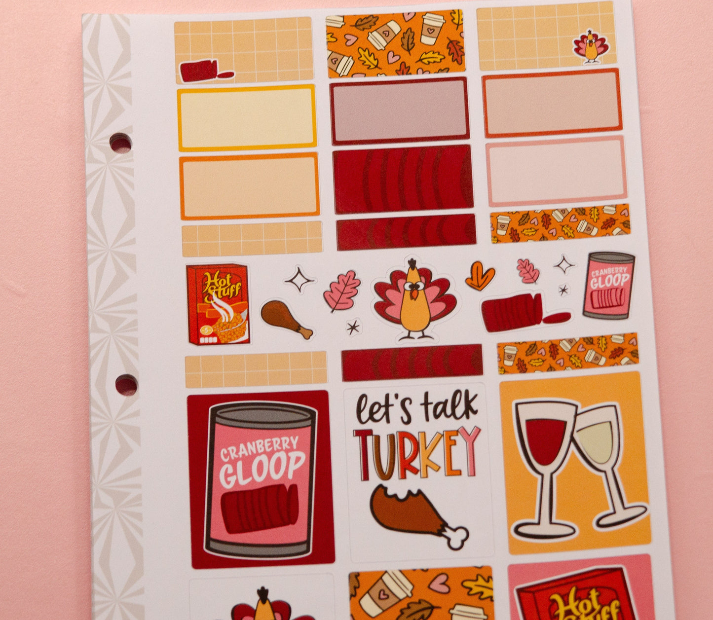 Simple Weekly Kit in Turkey Talk | Thanksgiving Autumn Weekly Planner Sticker Kit | Fall Sticker Set | A la Carte s | Stickers