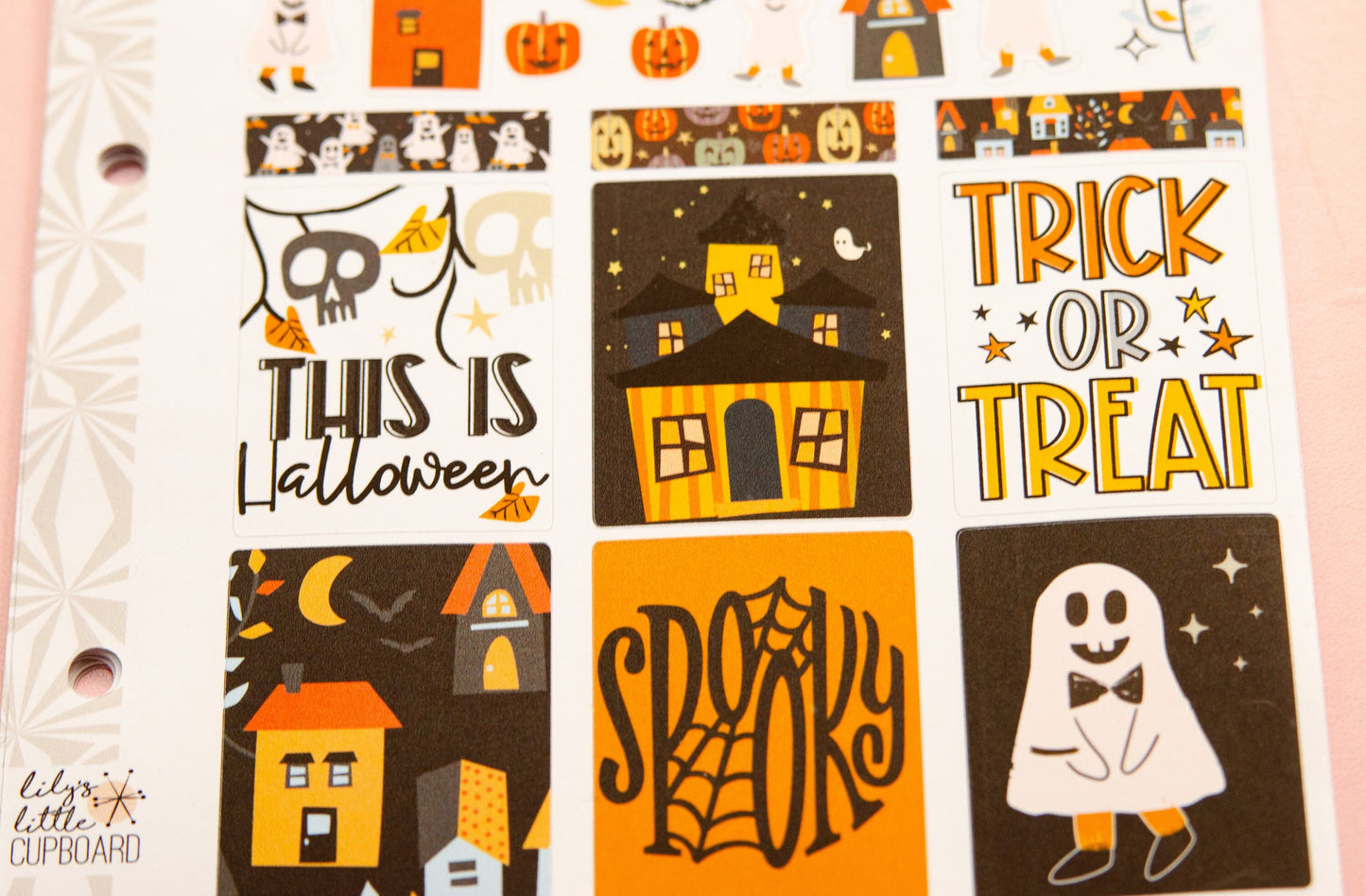 Simple Weekly Kit in Trick or Treat | Halloween Weekly Planner Sticker Kit | Fall Sticker Set | A la Carte s | Stickers