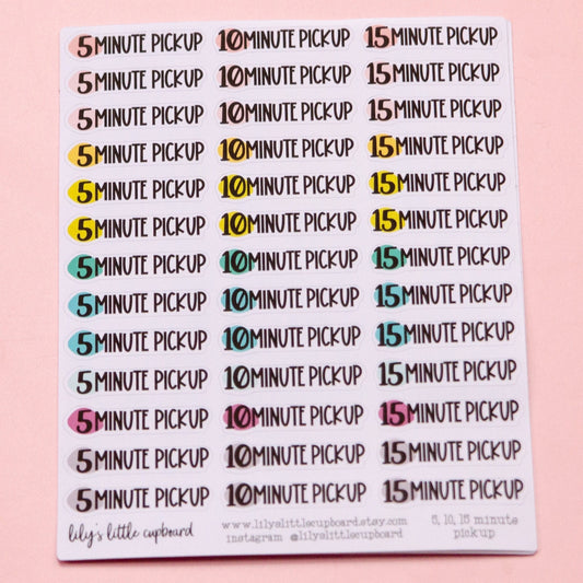 5, 10, and 15 Minute Pickups | Tidy Up Planner Stickers | Quick Pickup Stickers | 10 Minute Tidy | Cleaning Script Planner Stickers L_23