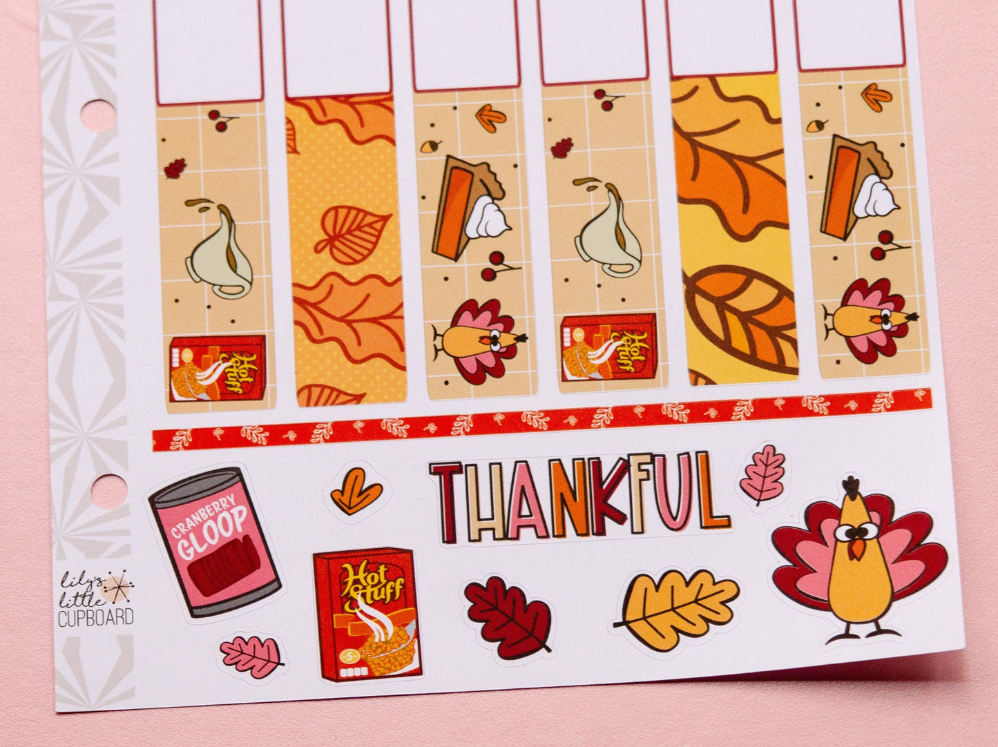 Thanksgiving Listmaking Sticker Kit | Thanksgiving Notes Pages Kits | Thanksgiving Planner  Organizer | Planner Reference Pages
