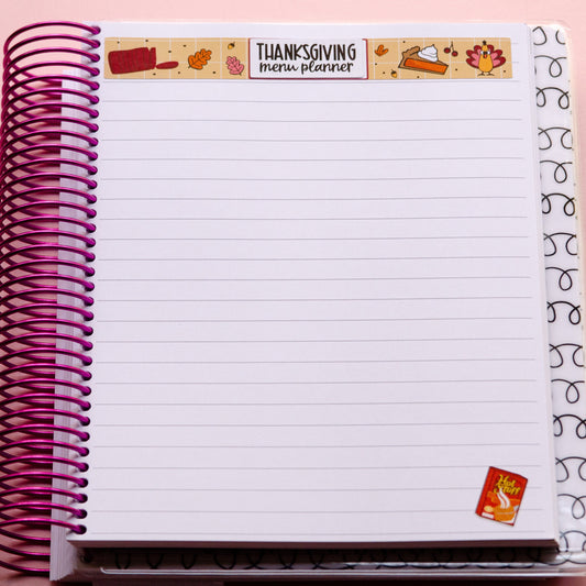 Thanksgiving Listmaking Sticker Kit | Thanksgiving Notes Pages Kits | Thanksgiving Planner  Organizer | Planner Reference Pages