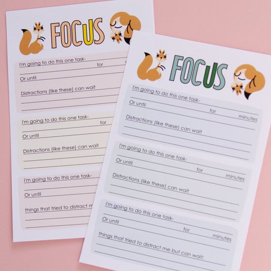 Focus To Do List  | ADHD To Do List | Task List To Do List Deskpad