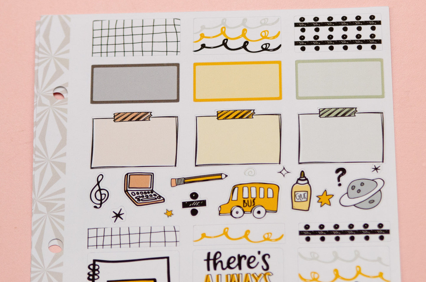 Updated! Simple Weekly Kit in Just Keep Learning | Back to School Weekly Planner Sticker Kit | School Sticker Set | A la Carte Mini Kits