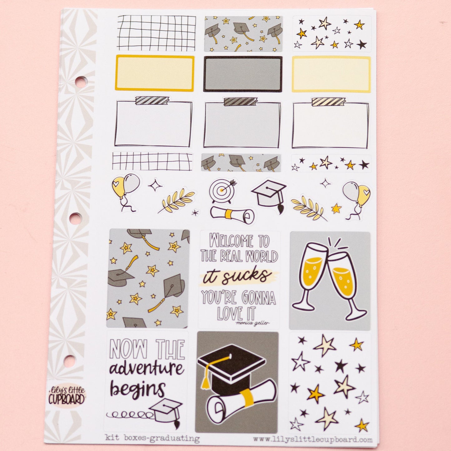 Graduating Planner Sticker Kit | Graduation Planner Stickers | School Sticker Set | A la Carte Mini Kits